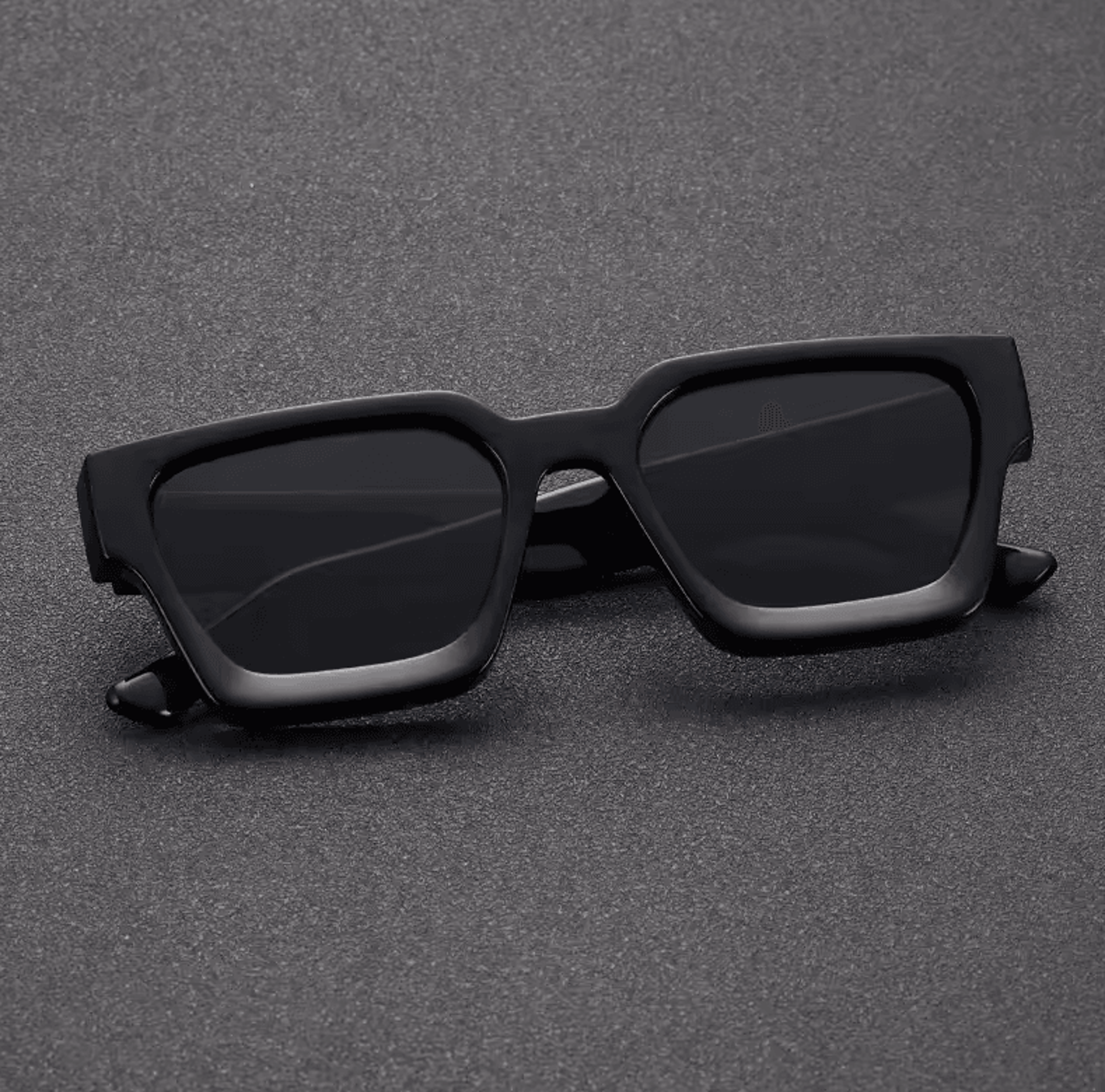 Unisex Square Frame Fashion Sunglasses Stylish Plastic Shades For Beach Driving Street Photography 0