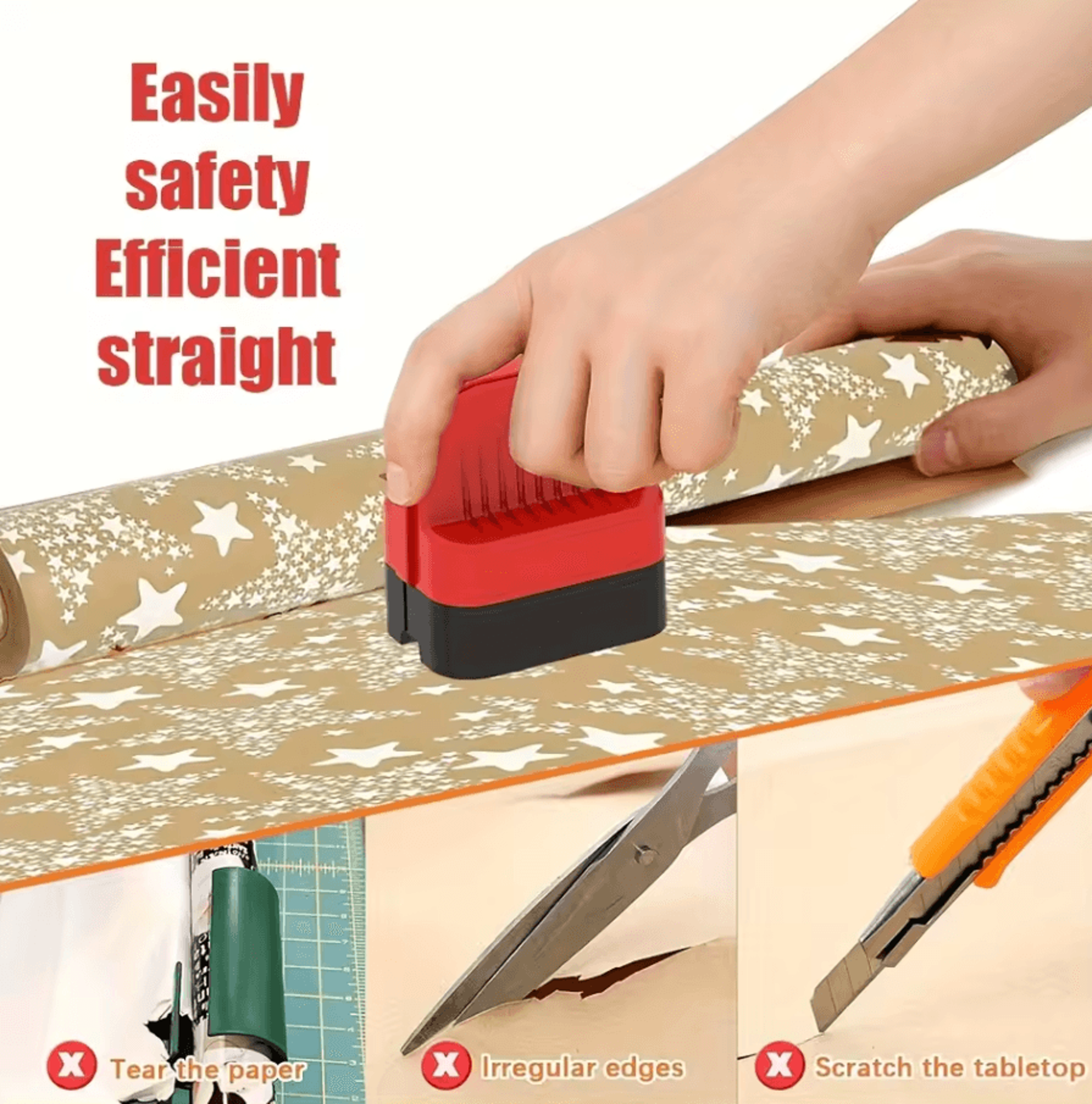 MultiUse Cylindrical Paper Cutter Tool For Gift Wrap Craft And Office Use 2