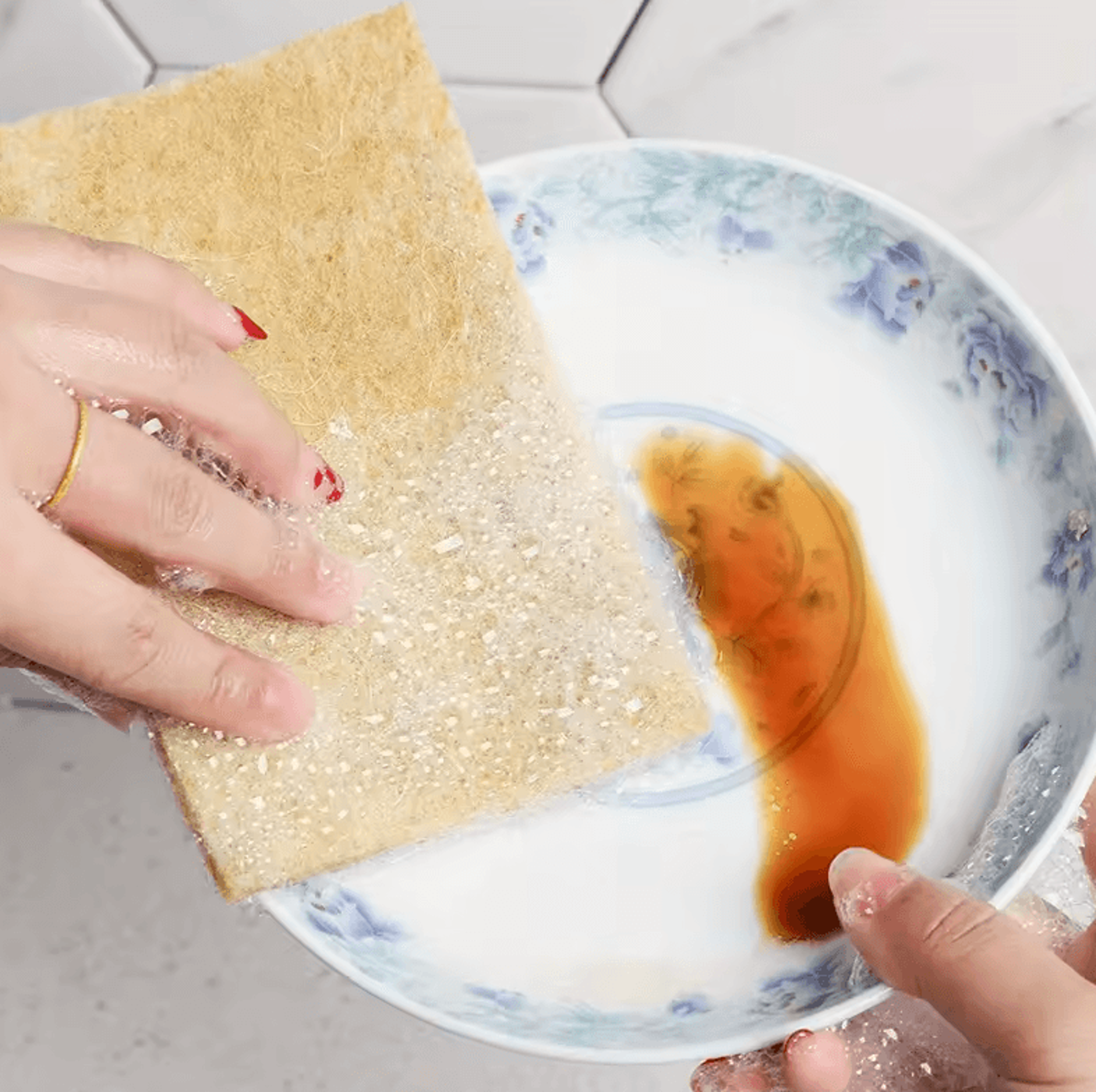 5pcs Reusable Coconut Fiber Scouring Pads Natural NonWoven Cleaning Scrubbers 3