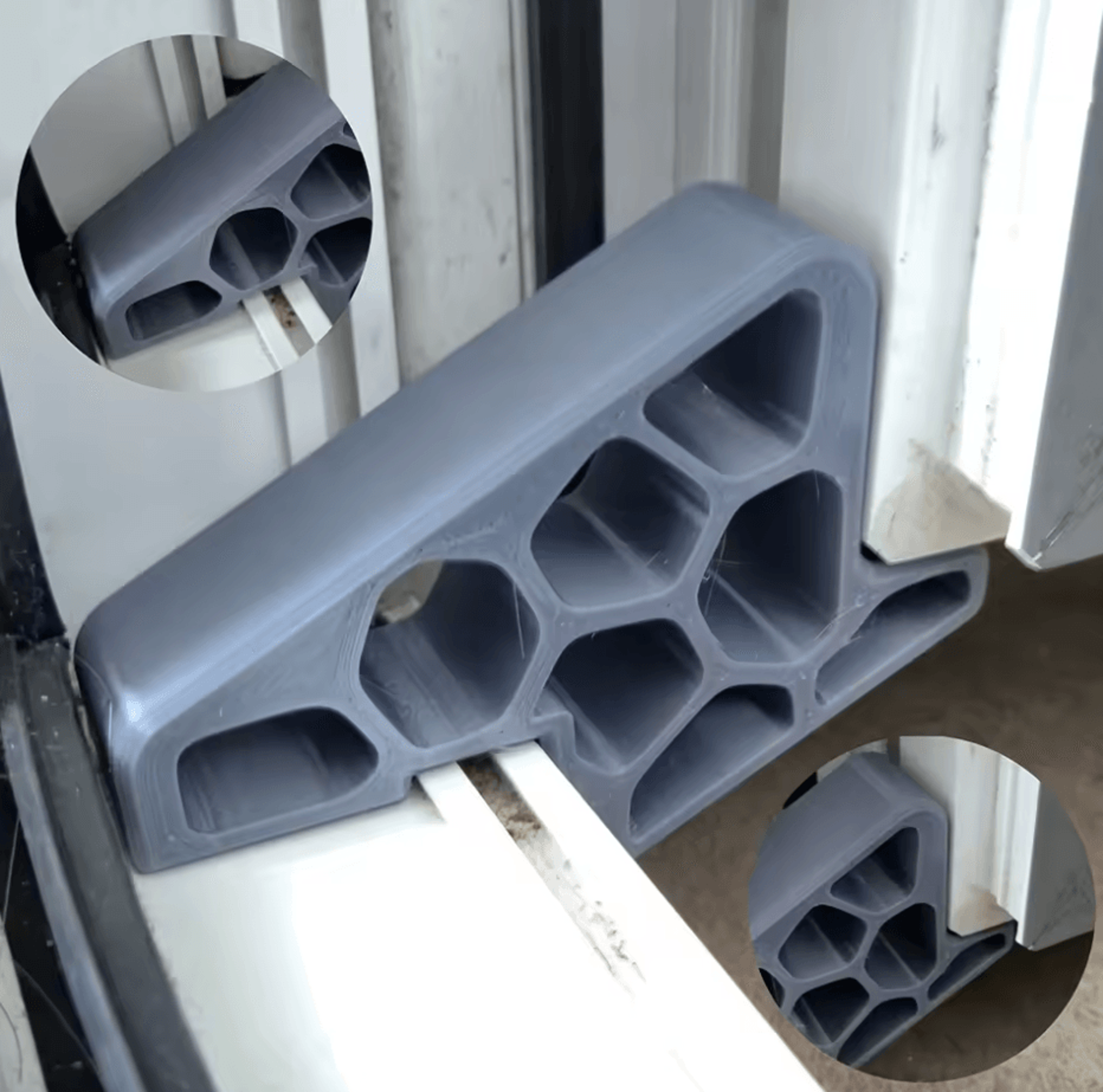 HeavyDuty AntiSlip Door Stopper Wedge Indoor Rubber Door Blocker 1