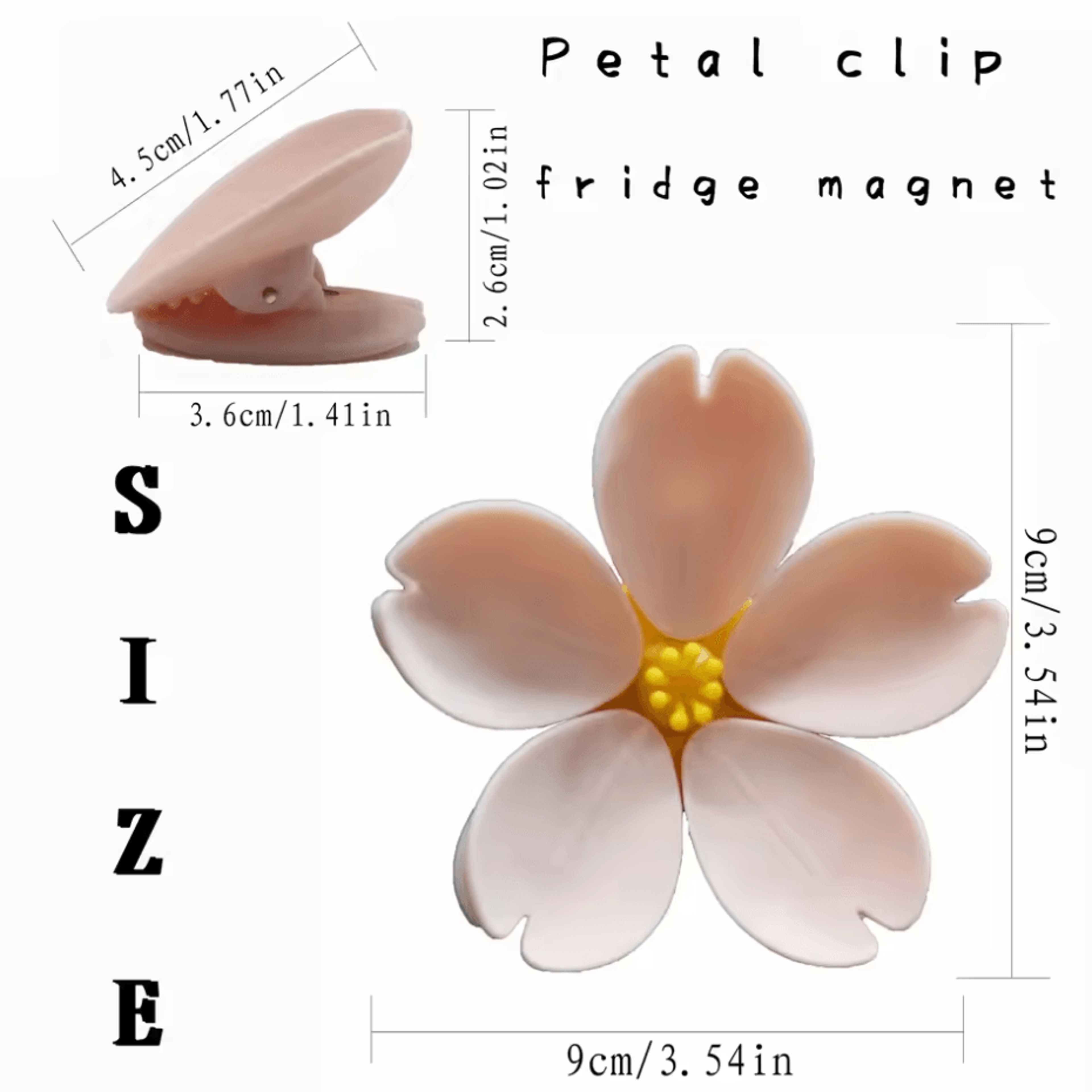 INS Style Sakura Magnetic Fridge Clip MoistureProof Snack Seal Holder 5