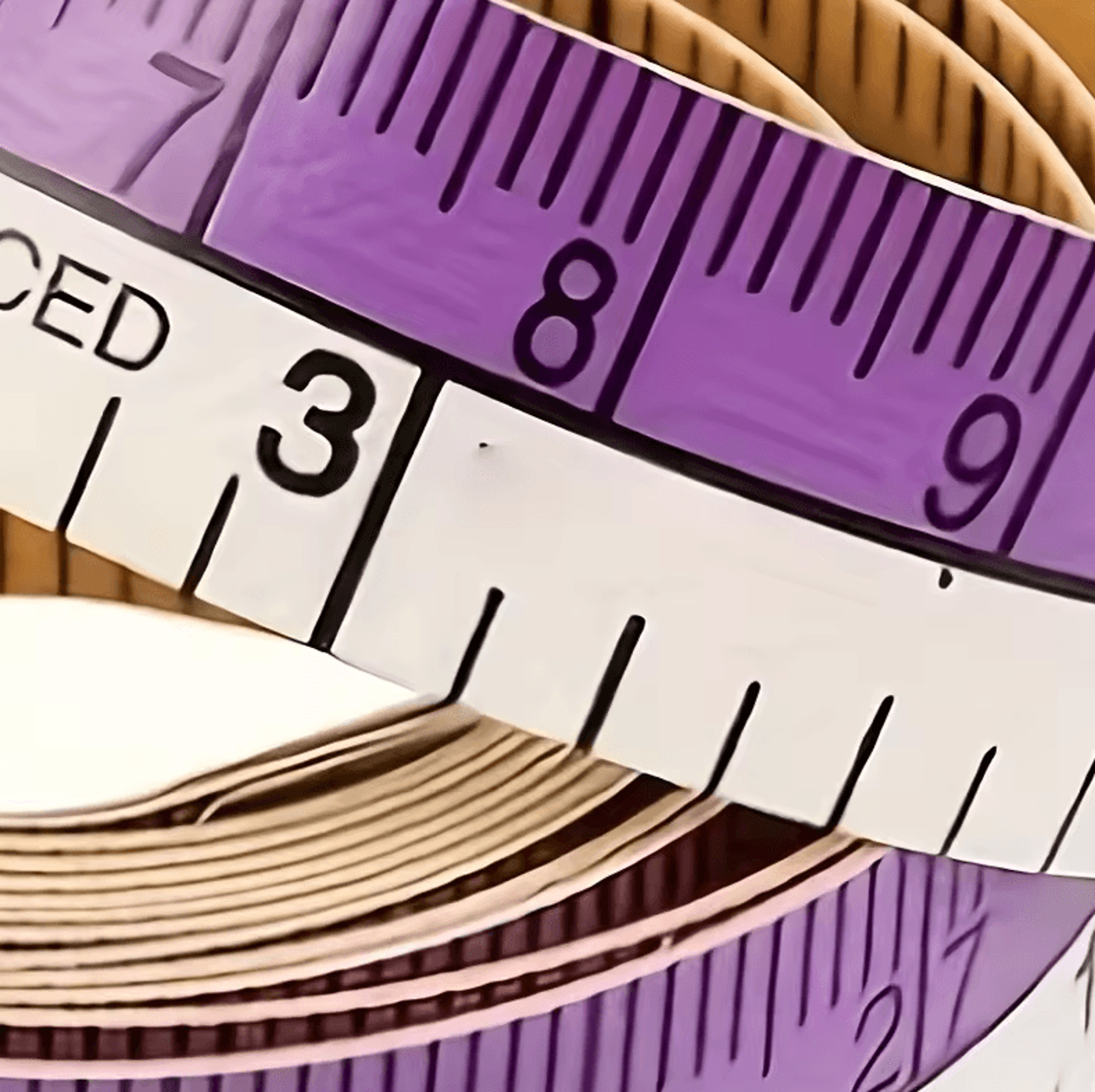 60Inch Soft Measuring Tape Dual System Canvas Sewing Ruler For Body  Fabric 3