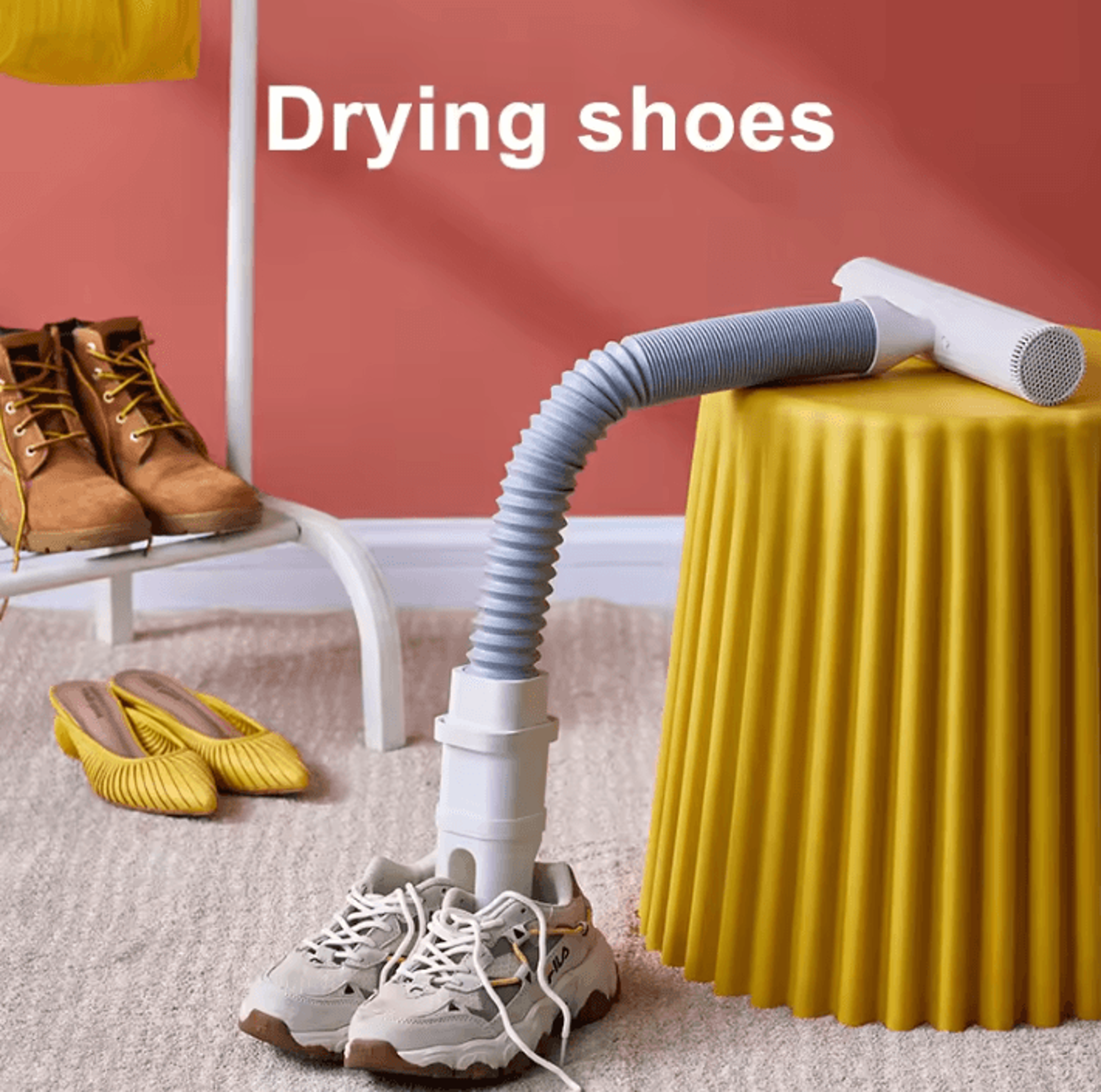 MultiFunction Portable Folding Clothes And Shoe Dryer 220V With Quick Drying And Sterilization Time 1