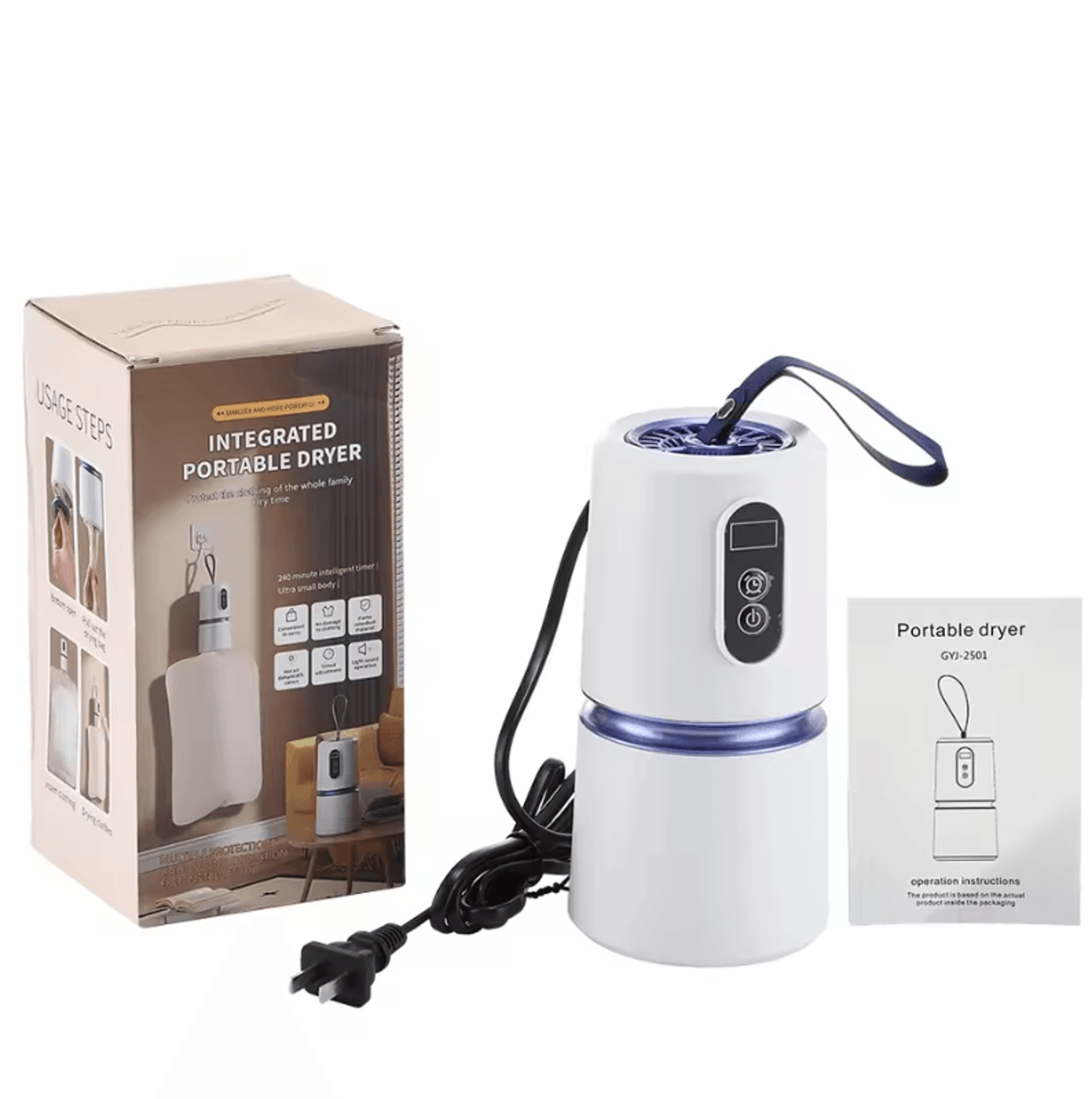 Portable 360 Hot Air Foldable Electric Clothes Dryer For Home Travel Dorm Camping 6