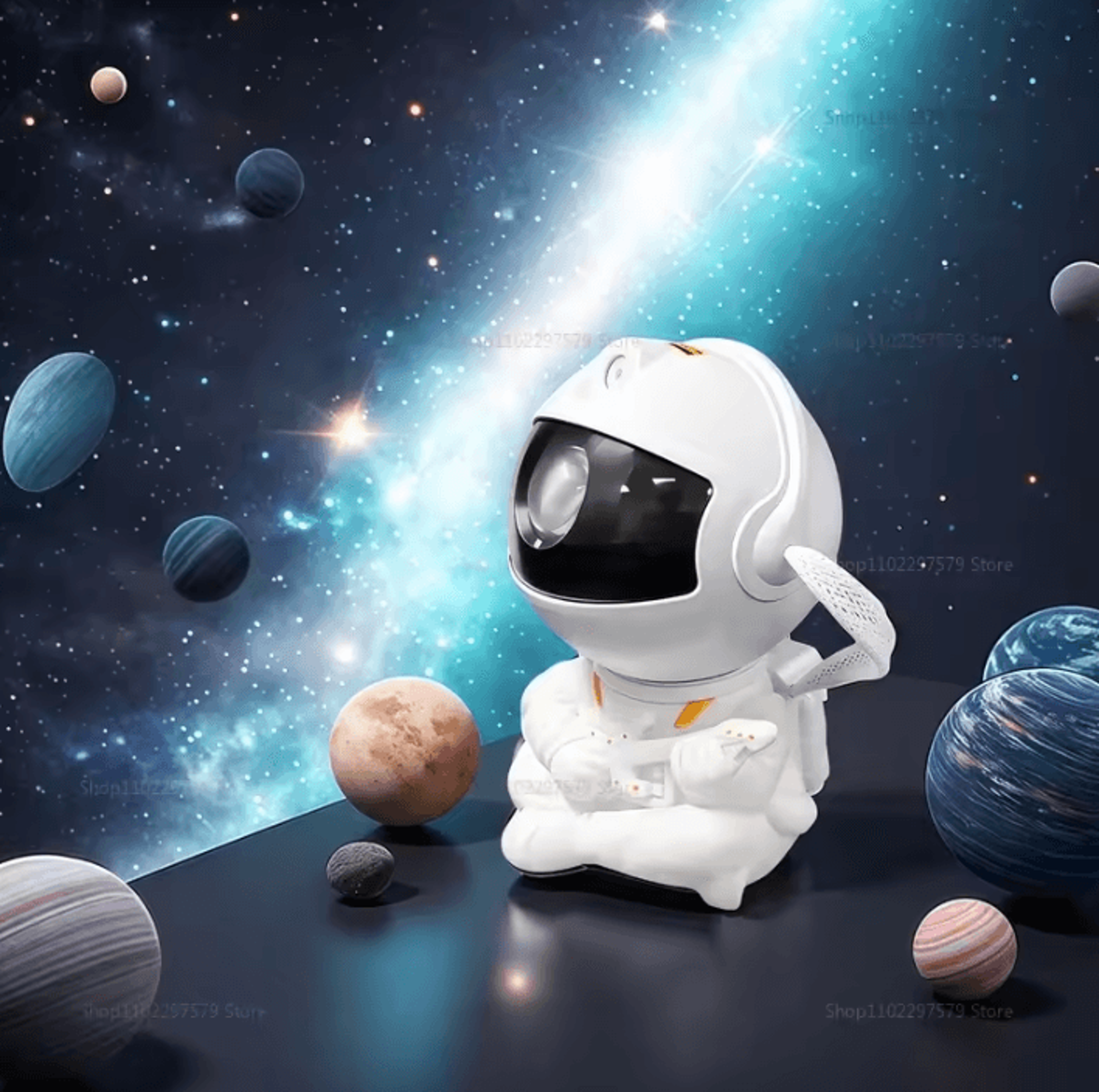GalaxyGlow Astronaut LED Star Projector Night Light 4