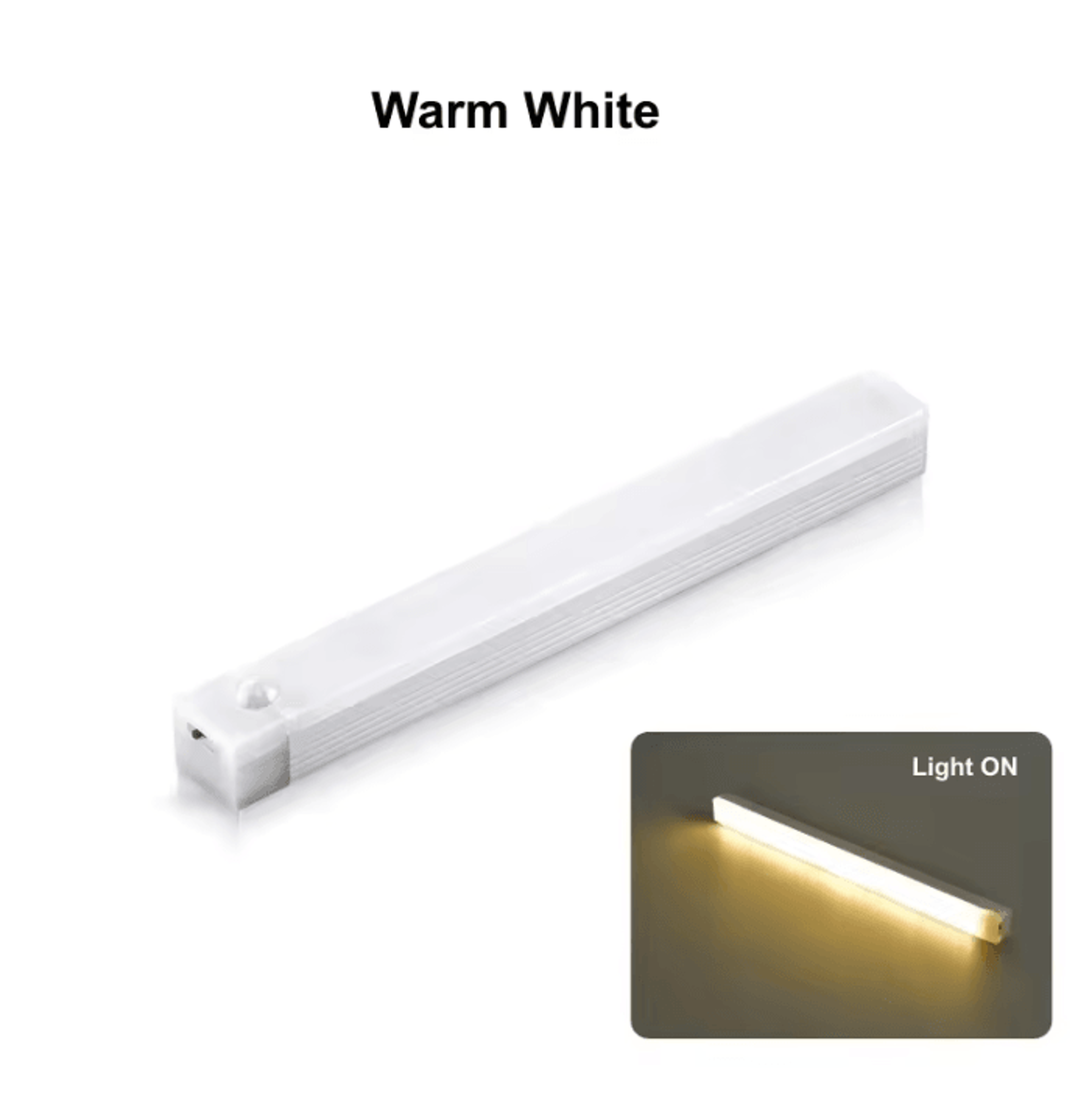 Rechargeable Motion Sensor Light Bar  Wireless USB LED Cabinet Night Light 8