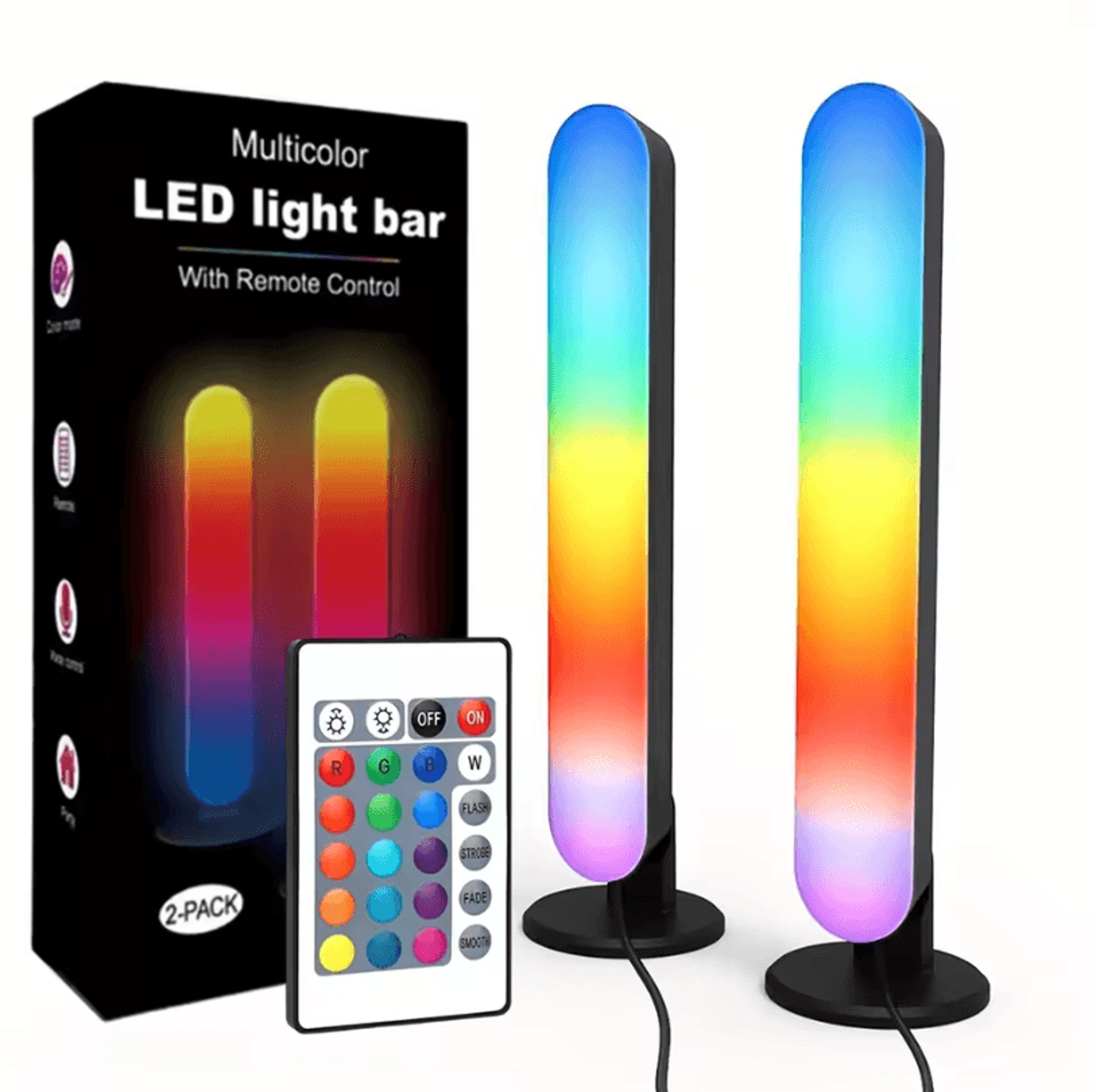 RGB Music Rhythm Light  USB Rechargeable RGB Light Bar With Sound Sync 5
