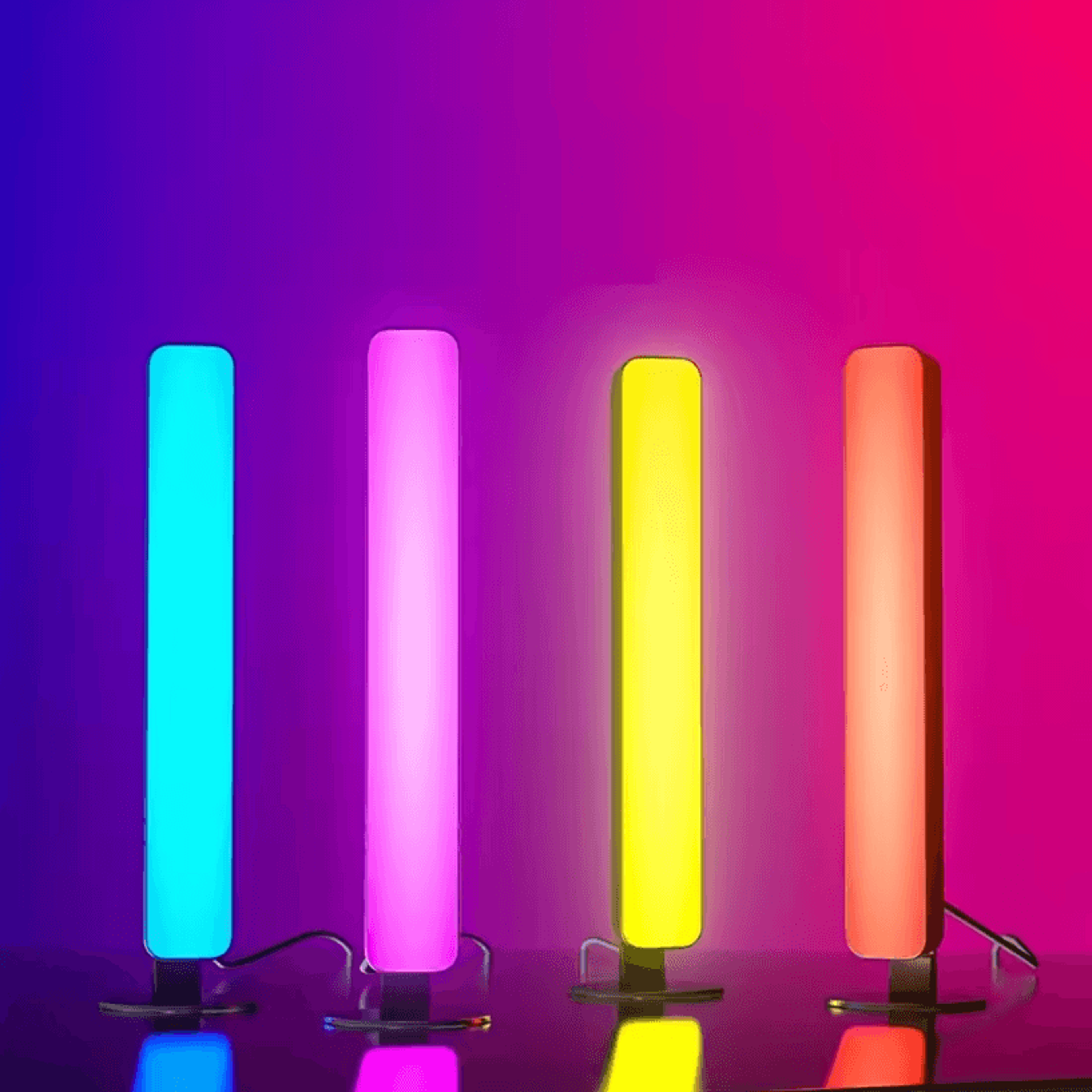 RGB Music Rhythm Light  USB Rechargeable RGB Light Bar With Sound Sync 3