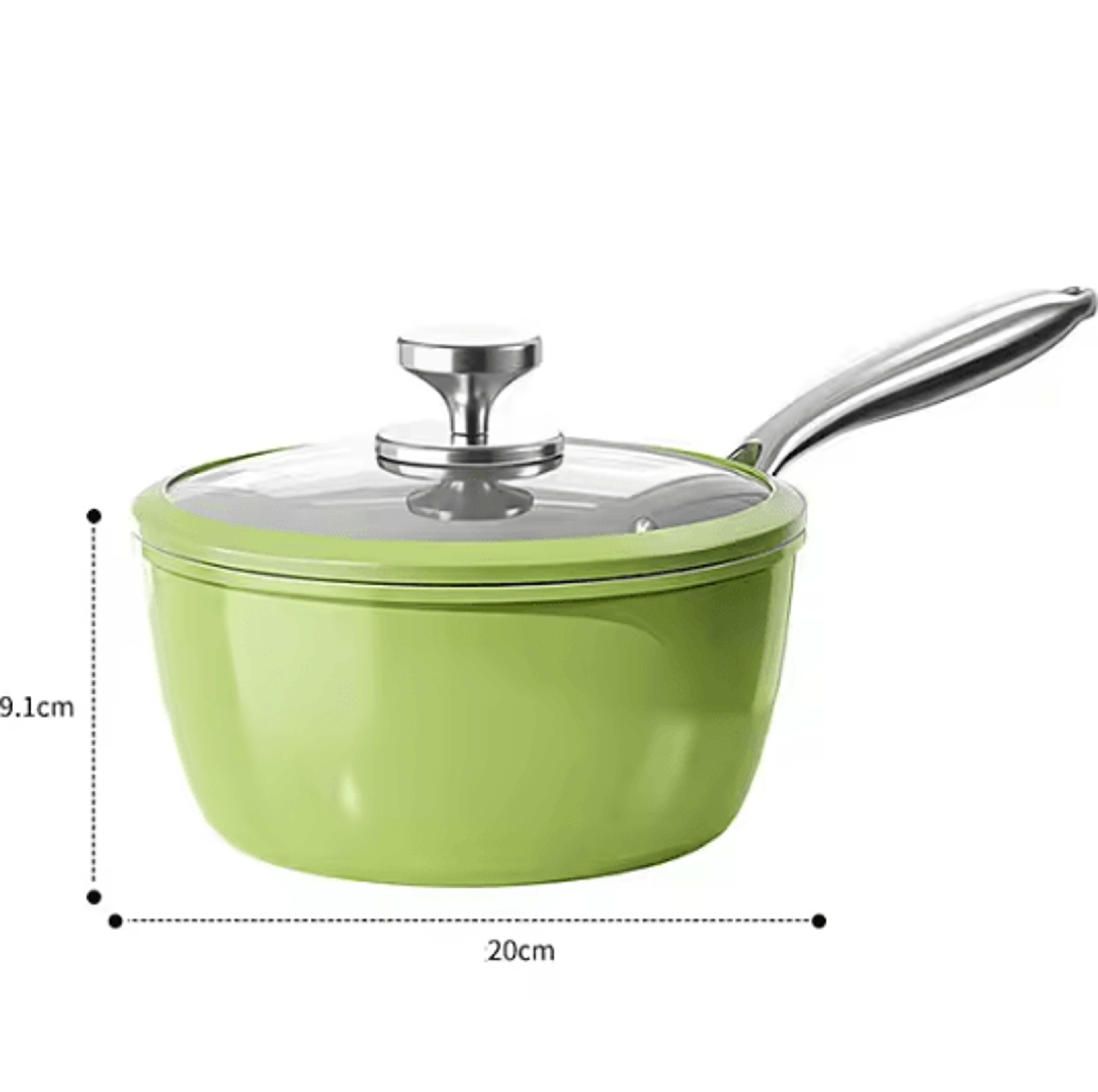 Ceramic Nonstick Saucepan With Lid  MultiPurpose Cooking Pot 7