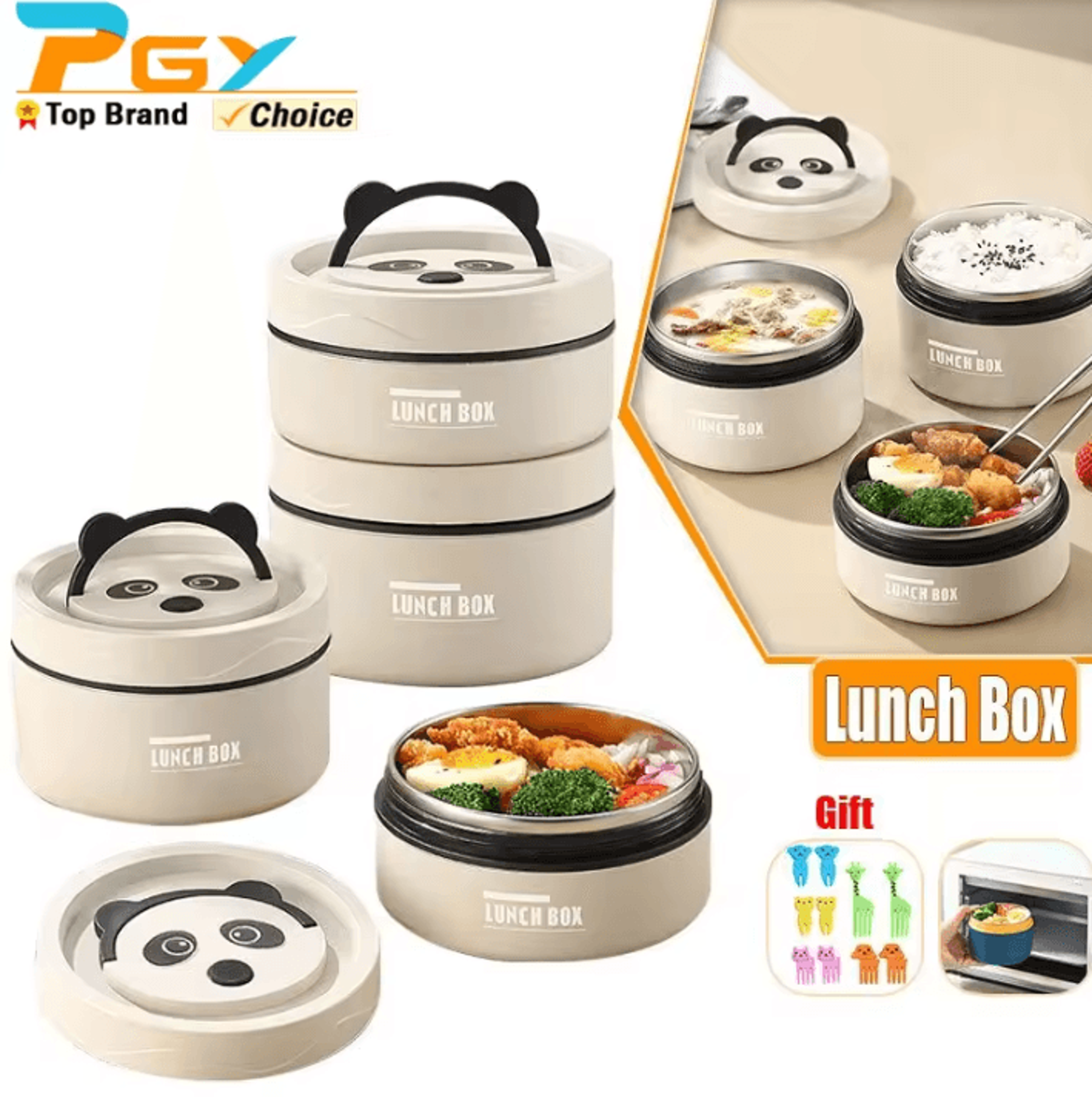 Insulated Food Container  Portable Stainless Steel Thermos Lunch Box 420 Ml  620 Ml 0