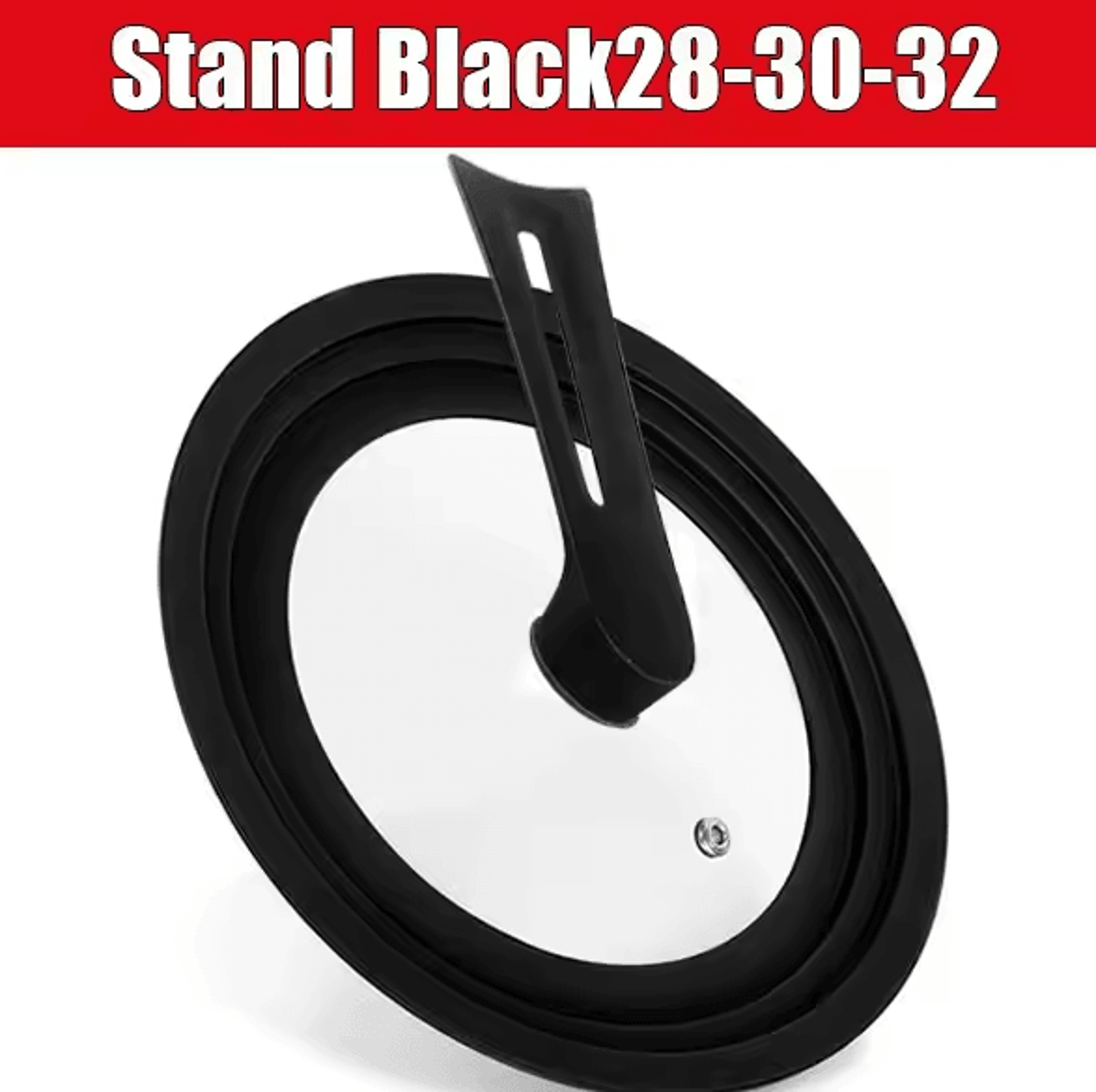Universal Silicone Pan Lid  Tempered Glass Cookware Cover With Standing Handle 8