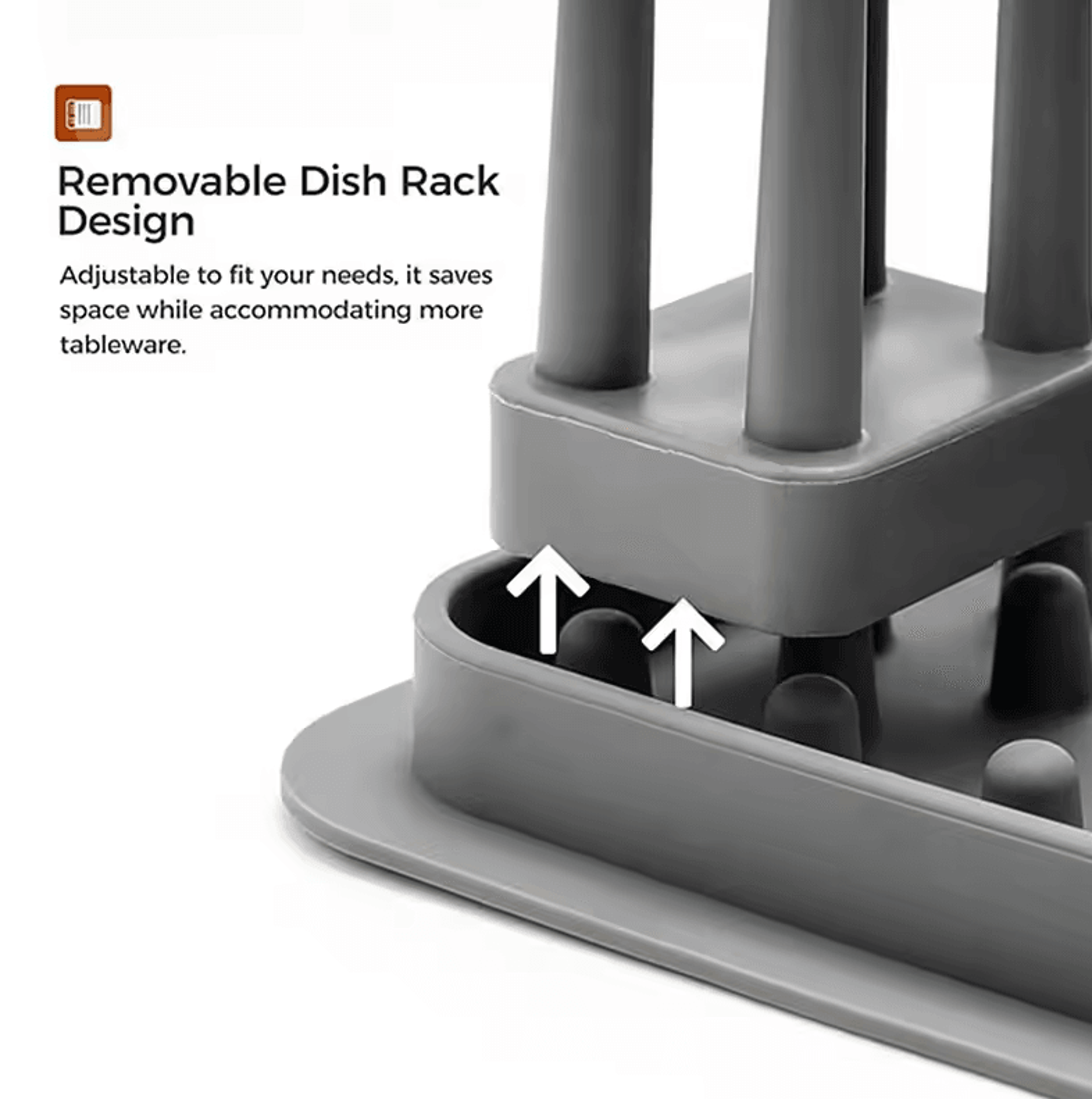Adjustable Silicone Dish Drying Rack  Kitchen Dish Drainer Organizer 1
