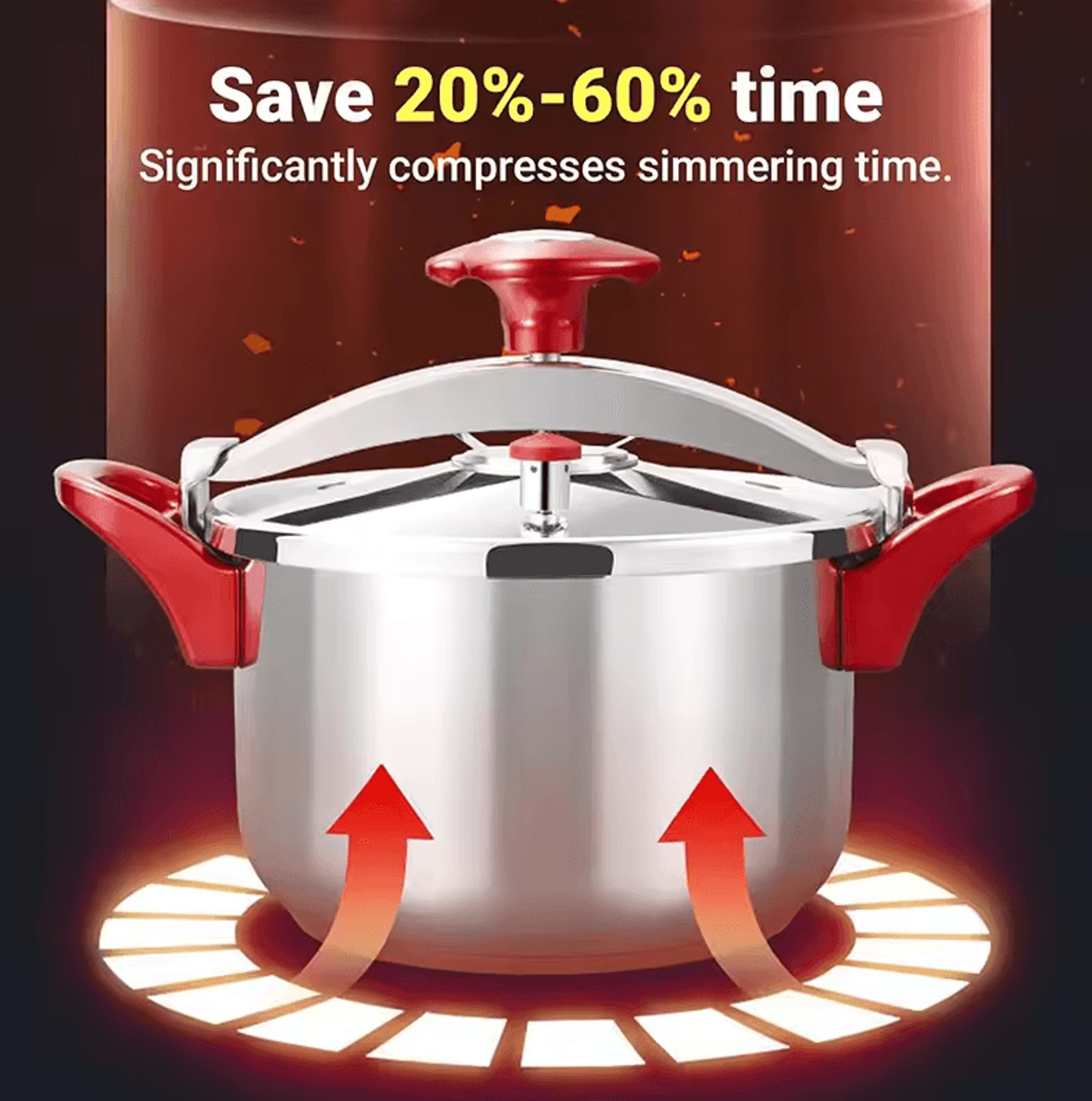 Premium Stainless Steel Pressure Cooker  3L6L8L Large Capacity Cooker 2