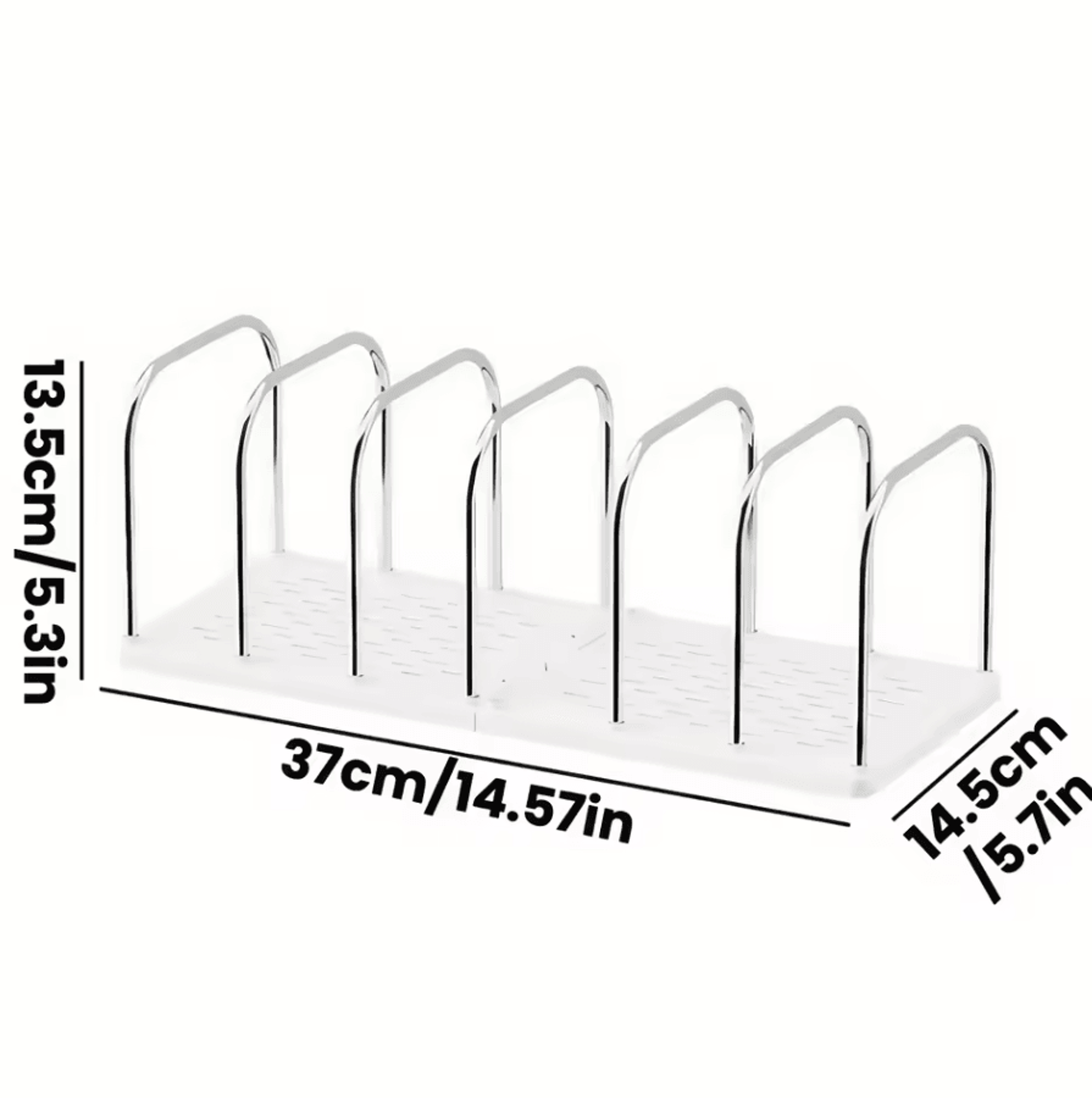 Modern PP Material Desktop Bookshelf  NonSlip Office Desk Organizer Shelf 4