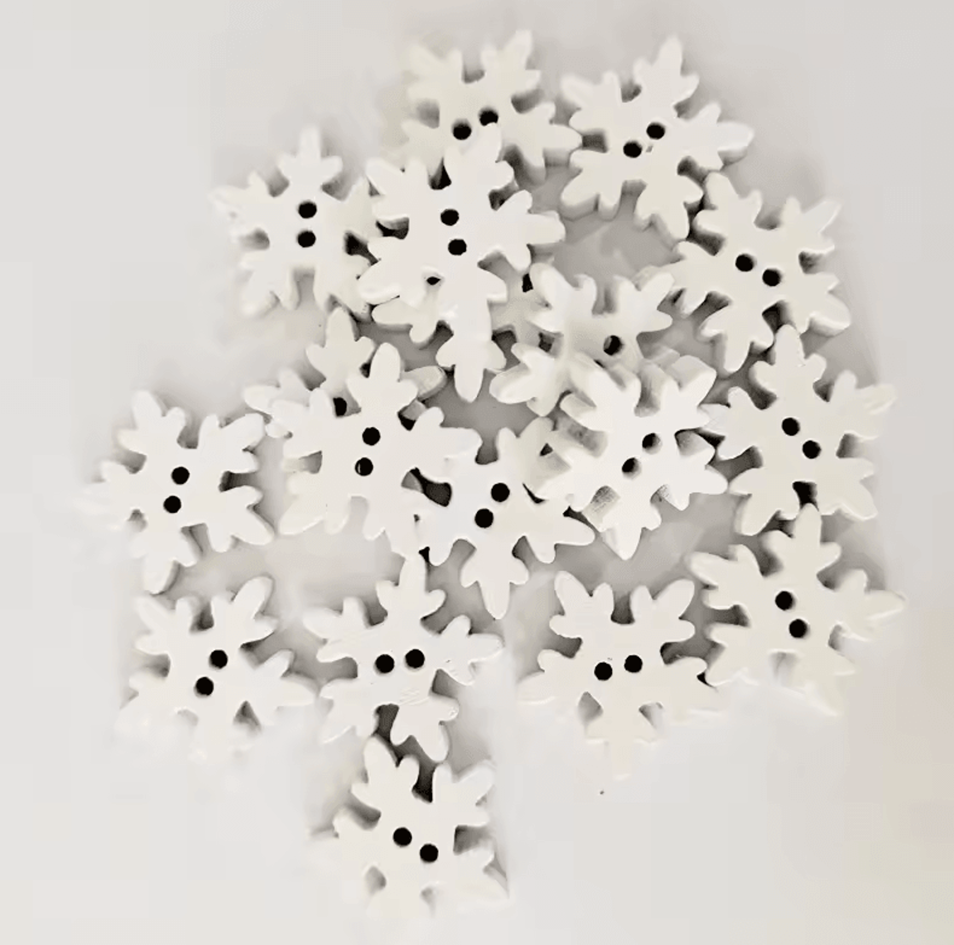 Christmas Wooden Buttons  Decorative Wooden Craft Shapes For DIY Projects 7
