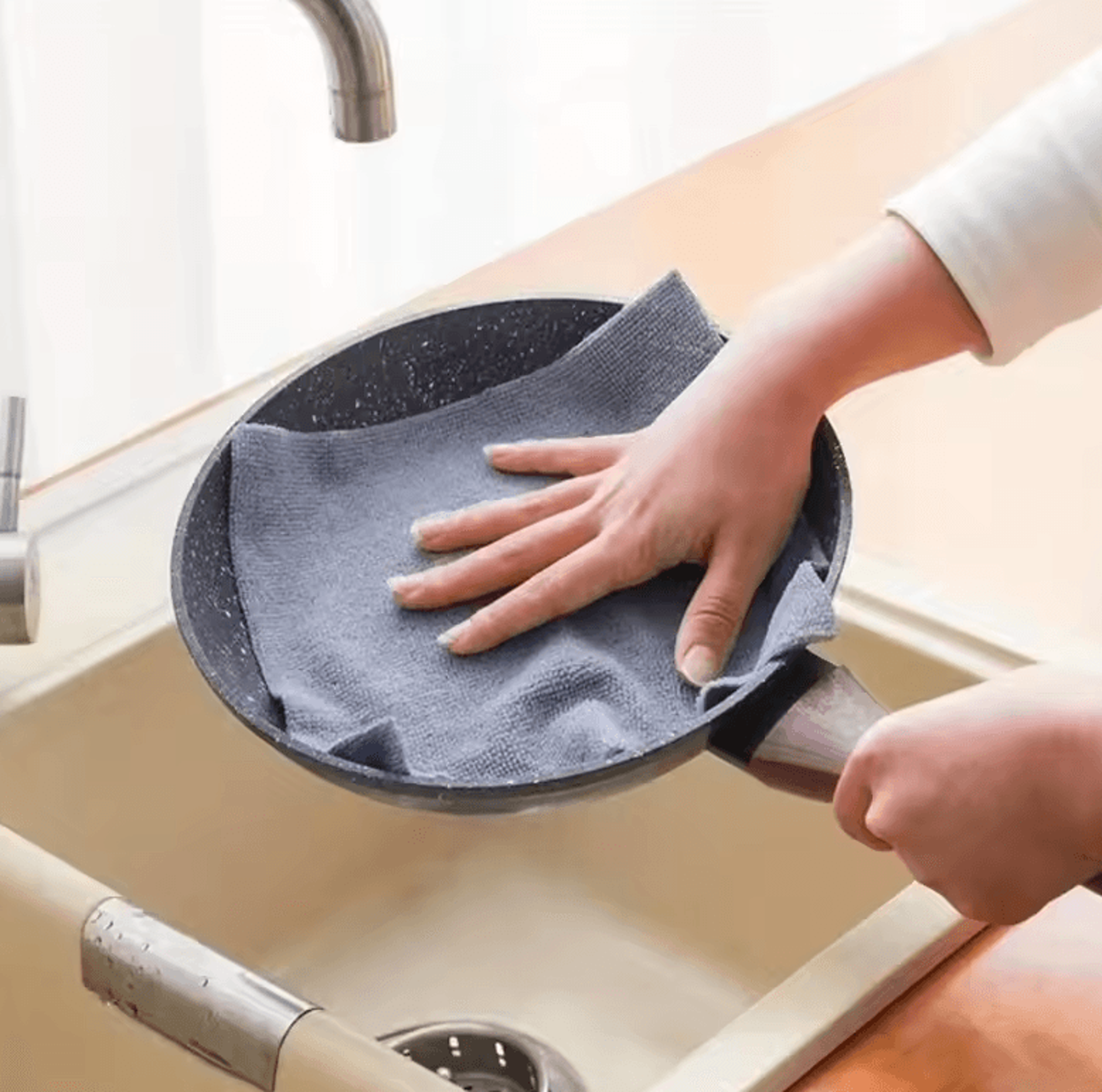 20 SheetsRoll Microfiber Dishcloth  MultiFunctional DoubleSided Kitchen Cloth 5