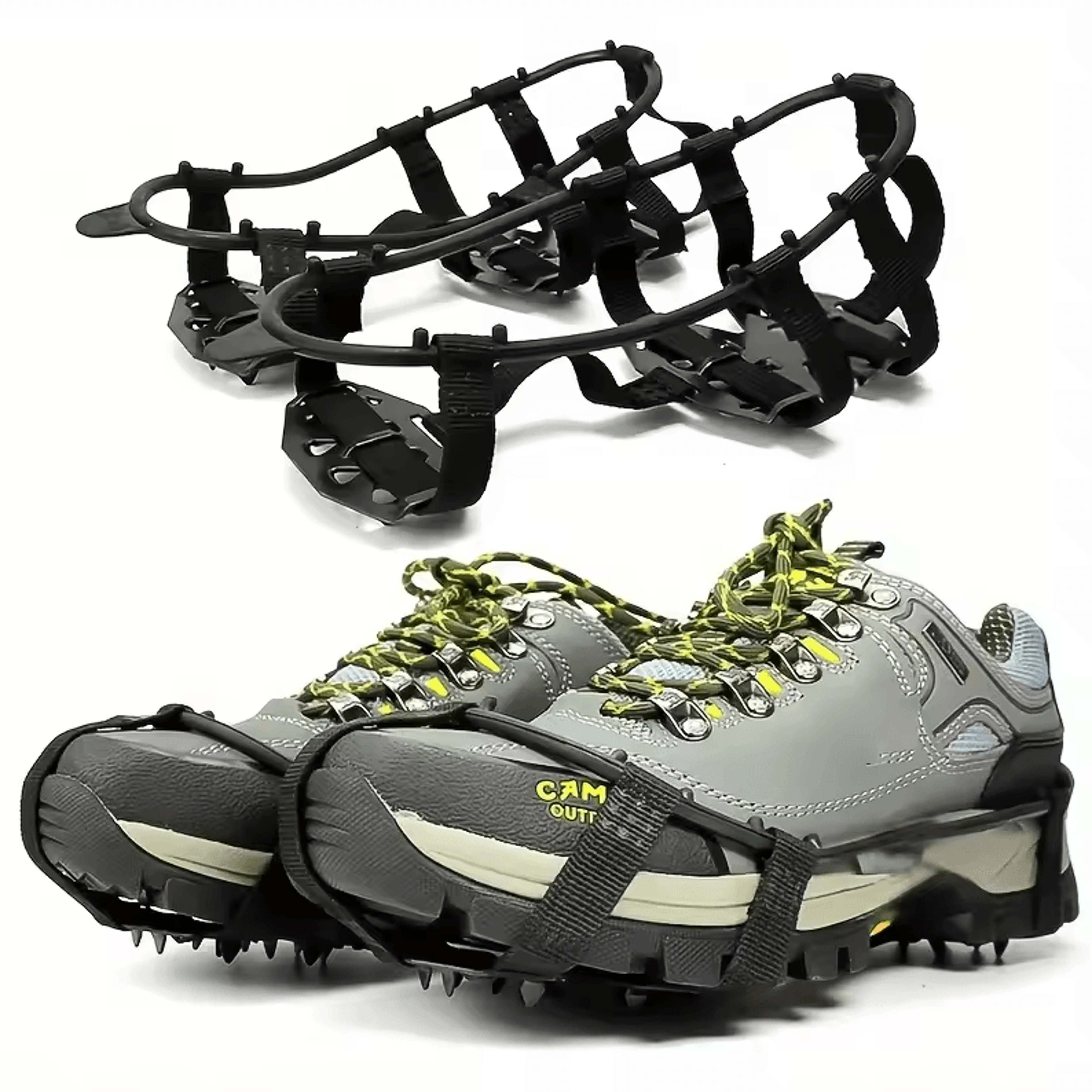 24Tooth AntiSlip Ice Claw Shoe Covers For Outdoor Traction 0