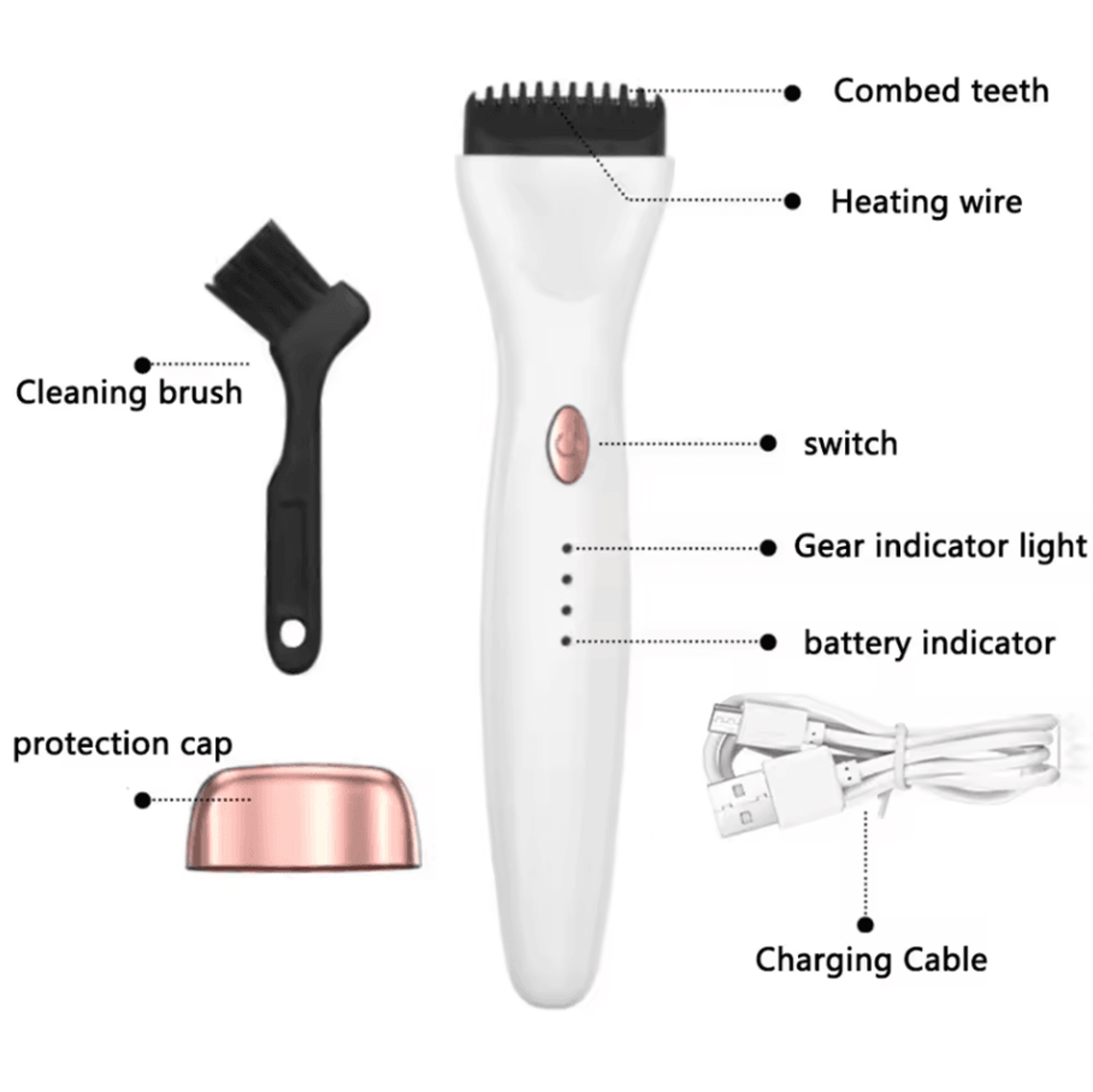 Portable 5D Heating Curling Electric Eyelash Curler  3Mode Heated Lash Perm Makeup Tool 5