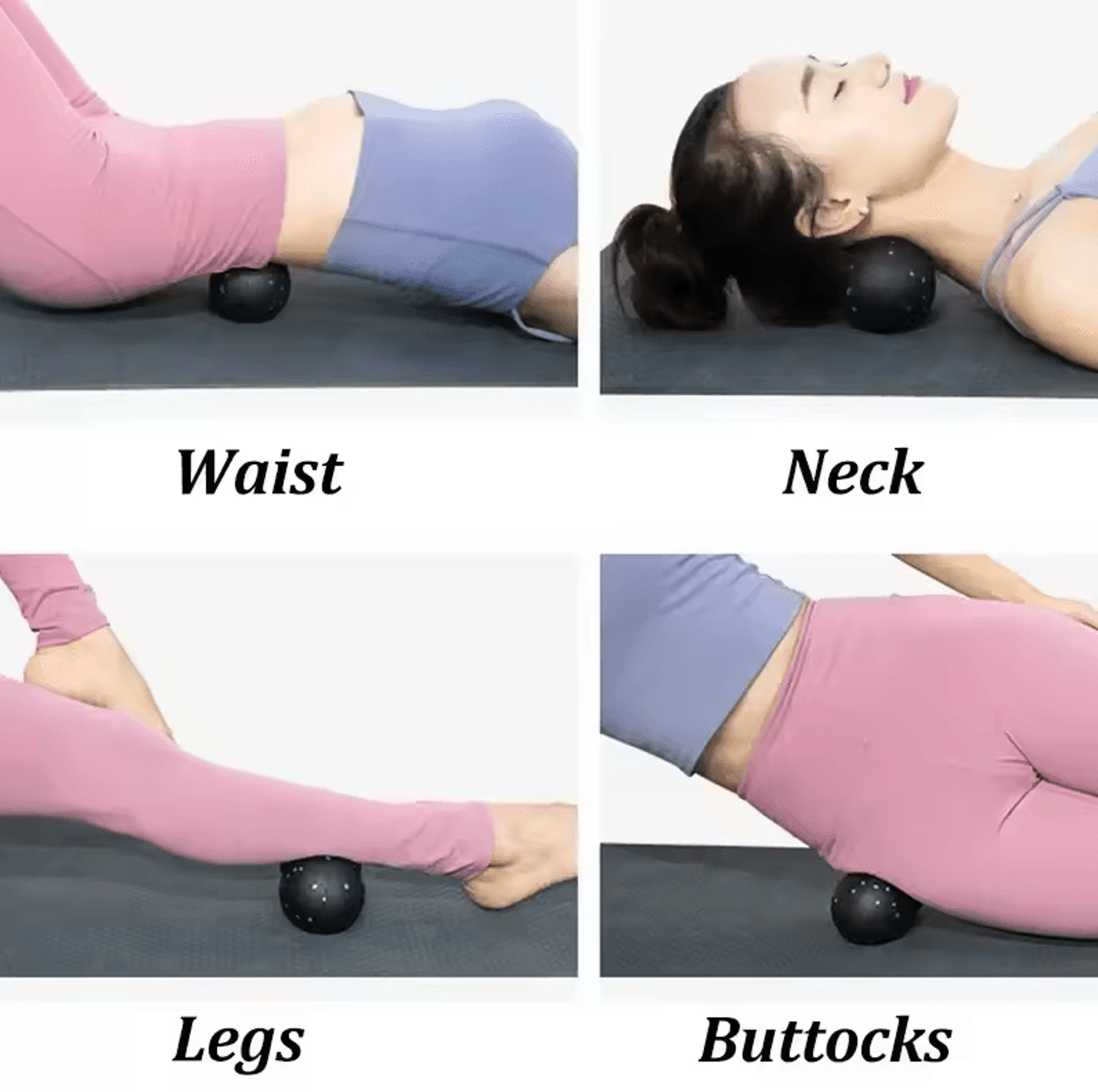 EPP 8 Cm Peanut Body Massage Ball  HighDensity Myofascia Fitness  Pain Relief Tool 2