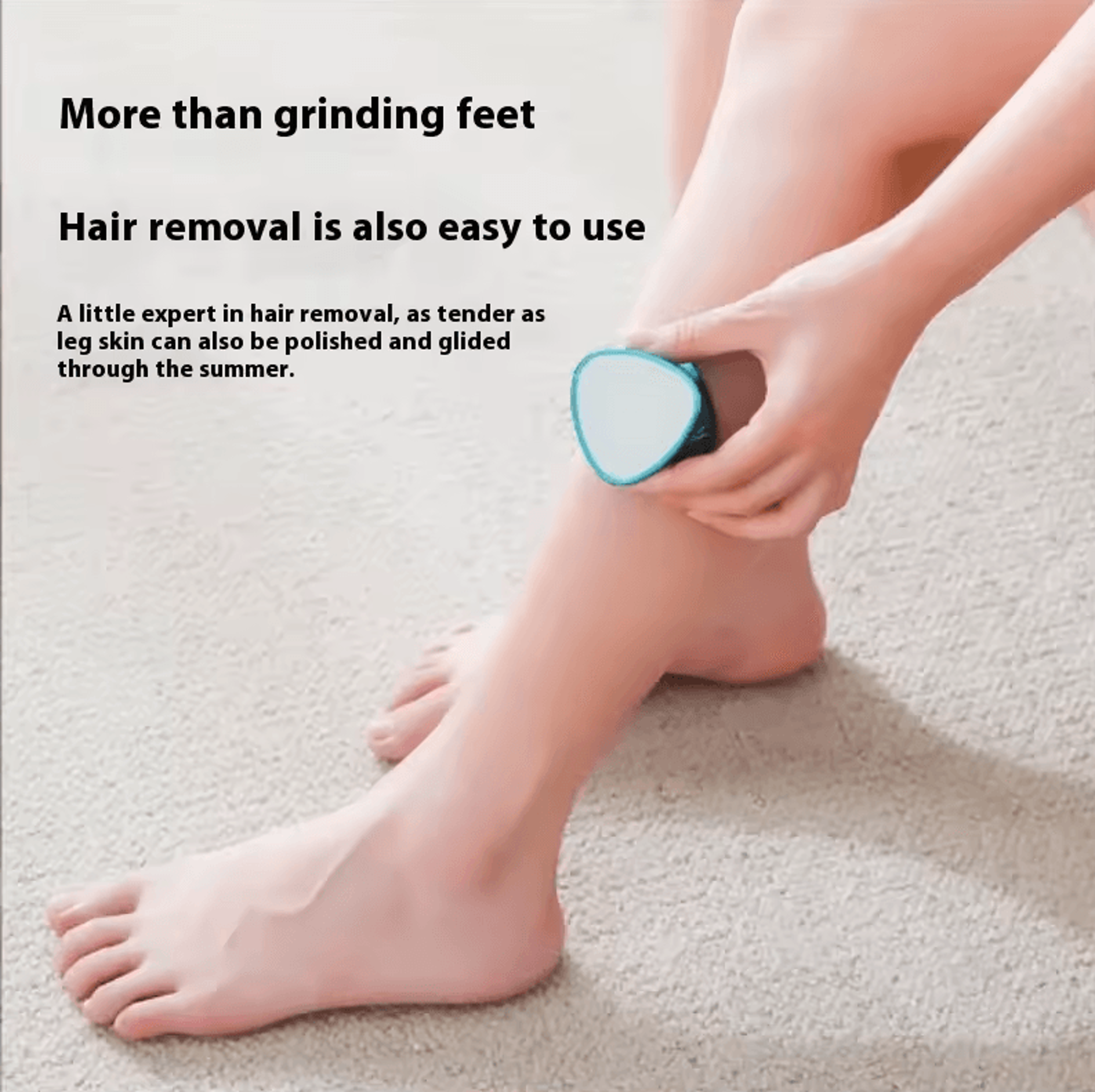 DoubleSided Crystal Hair Eraser Glass Nano Foot File  2in1 Reusable Painless Foot Dead Skin Remover 3