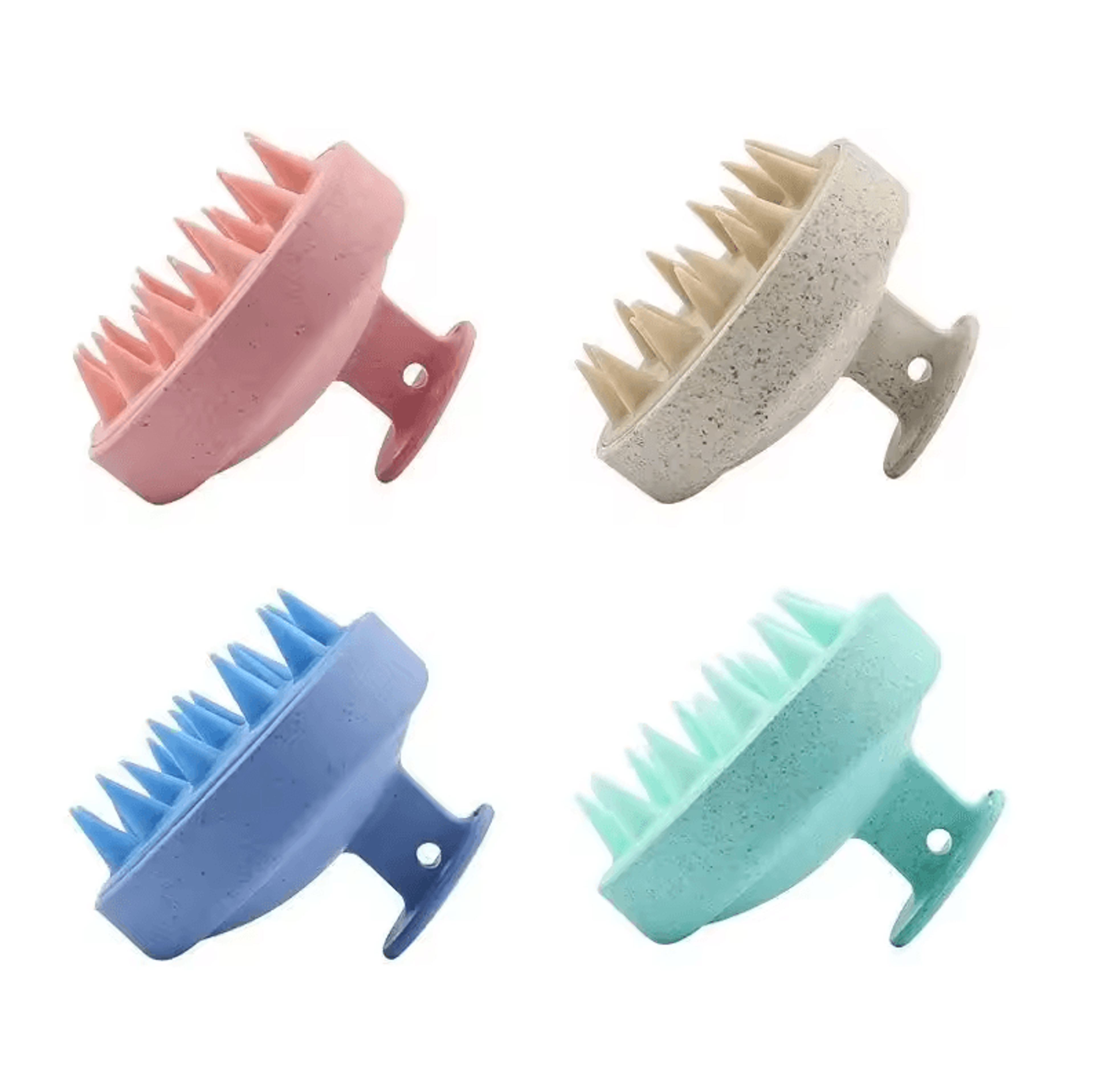 Silicone Shampoo Brush Head Scalp Massage Comb Hair Washing Comb Body Massage Brush Bath Shower Bru 3