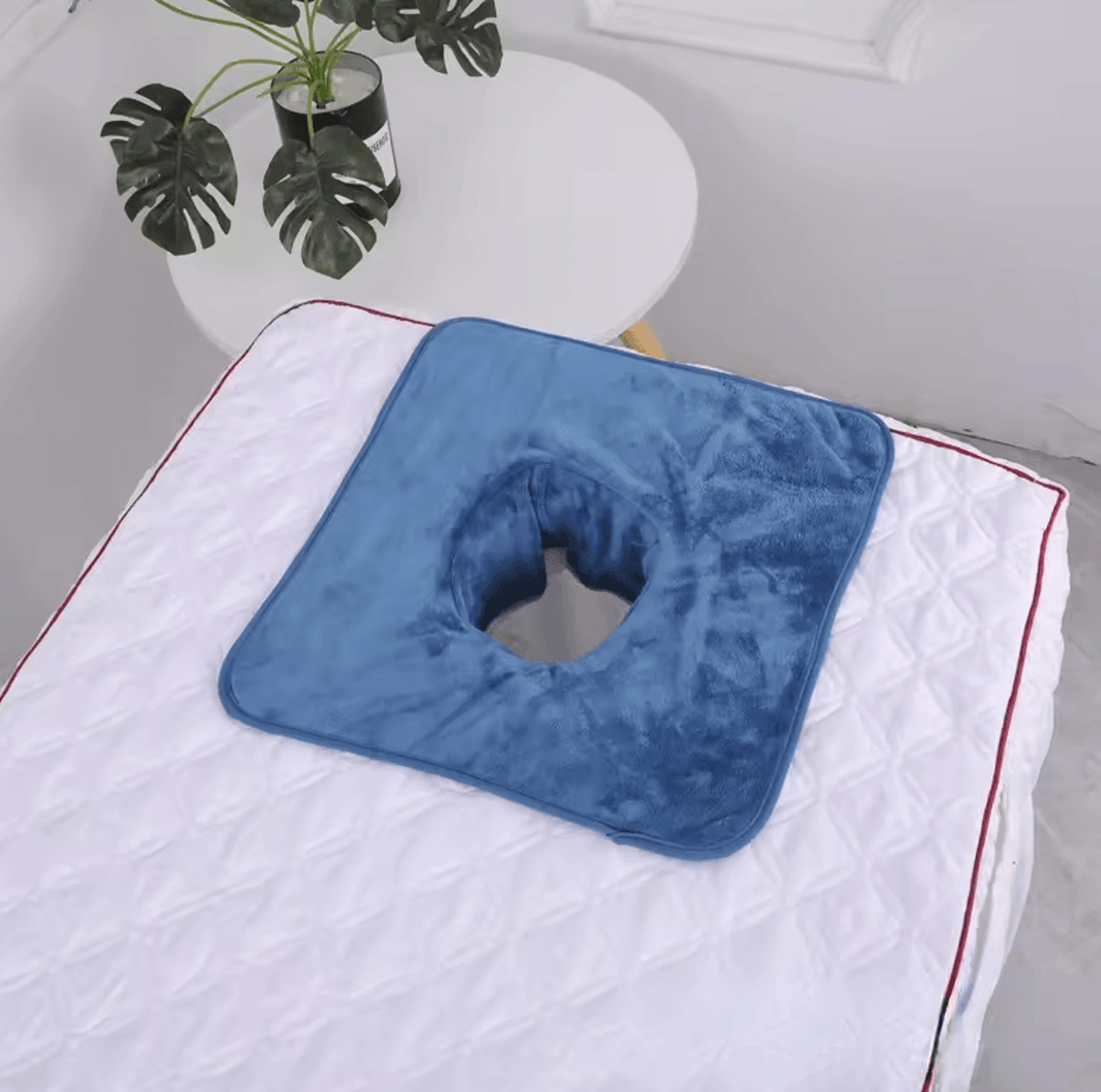 Thickened Beauty SPA Massage Table Face Towel With Hole  Salon  Hotel Spa Linen 14 By 14in 7