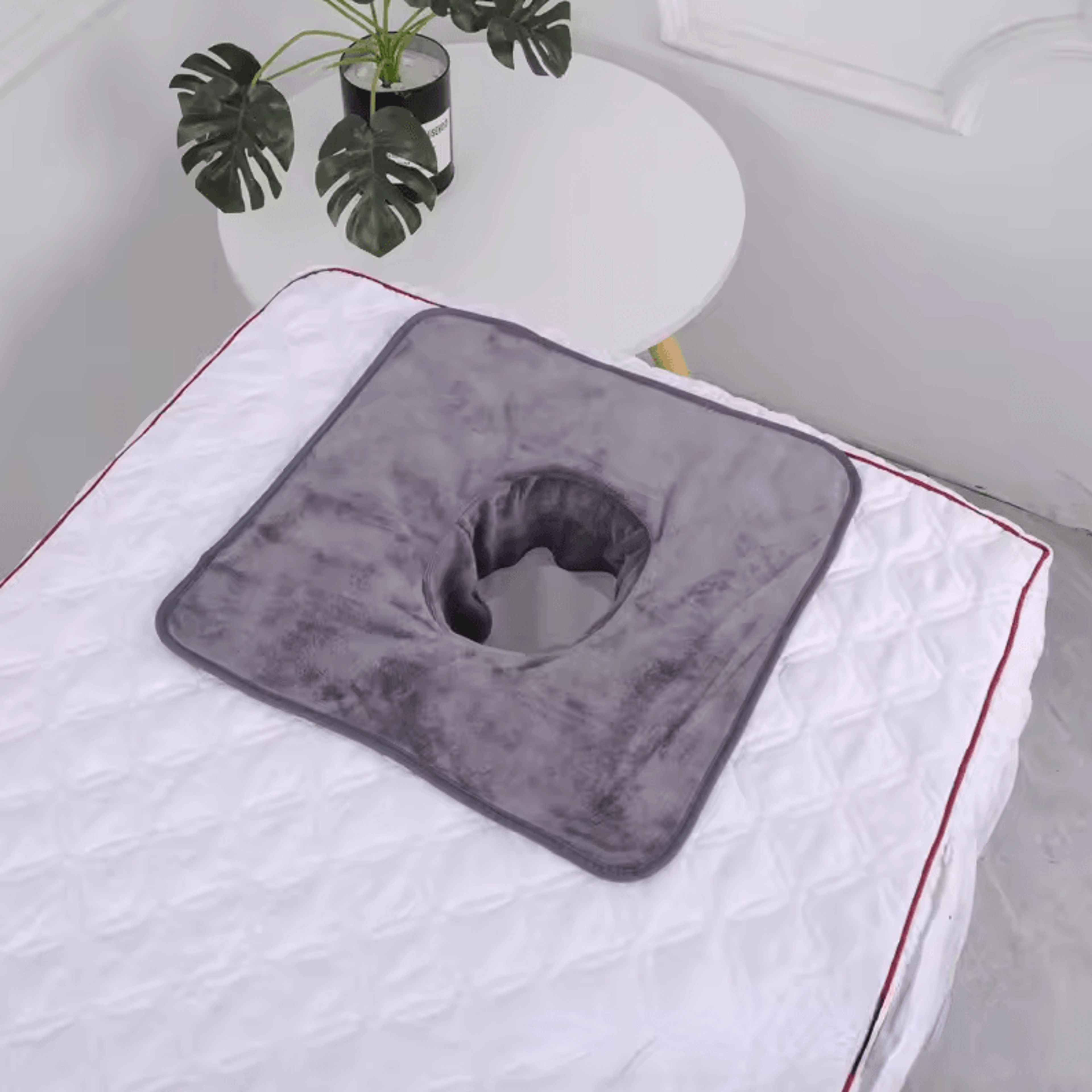 Thickened Beauty SPA Massage Table Face Towel With Hole  Salon  Hotel Spa Linen 14 By 14in 8
