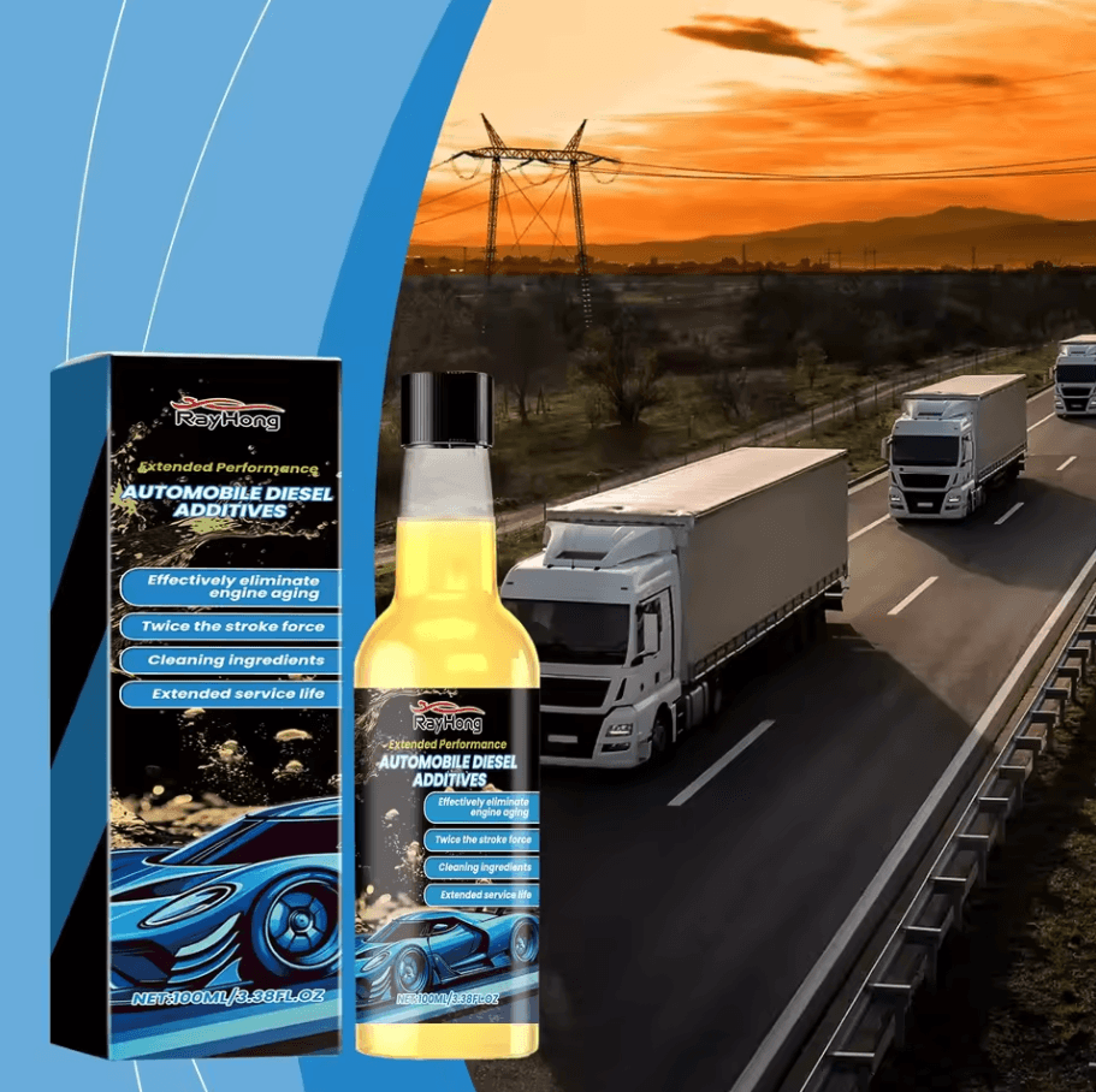 100 Ml Diesel Fuel Additive Cleaner  Engine Performance Booster  Catalytic Converter Cleaning Solut 0