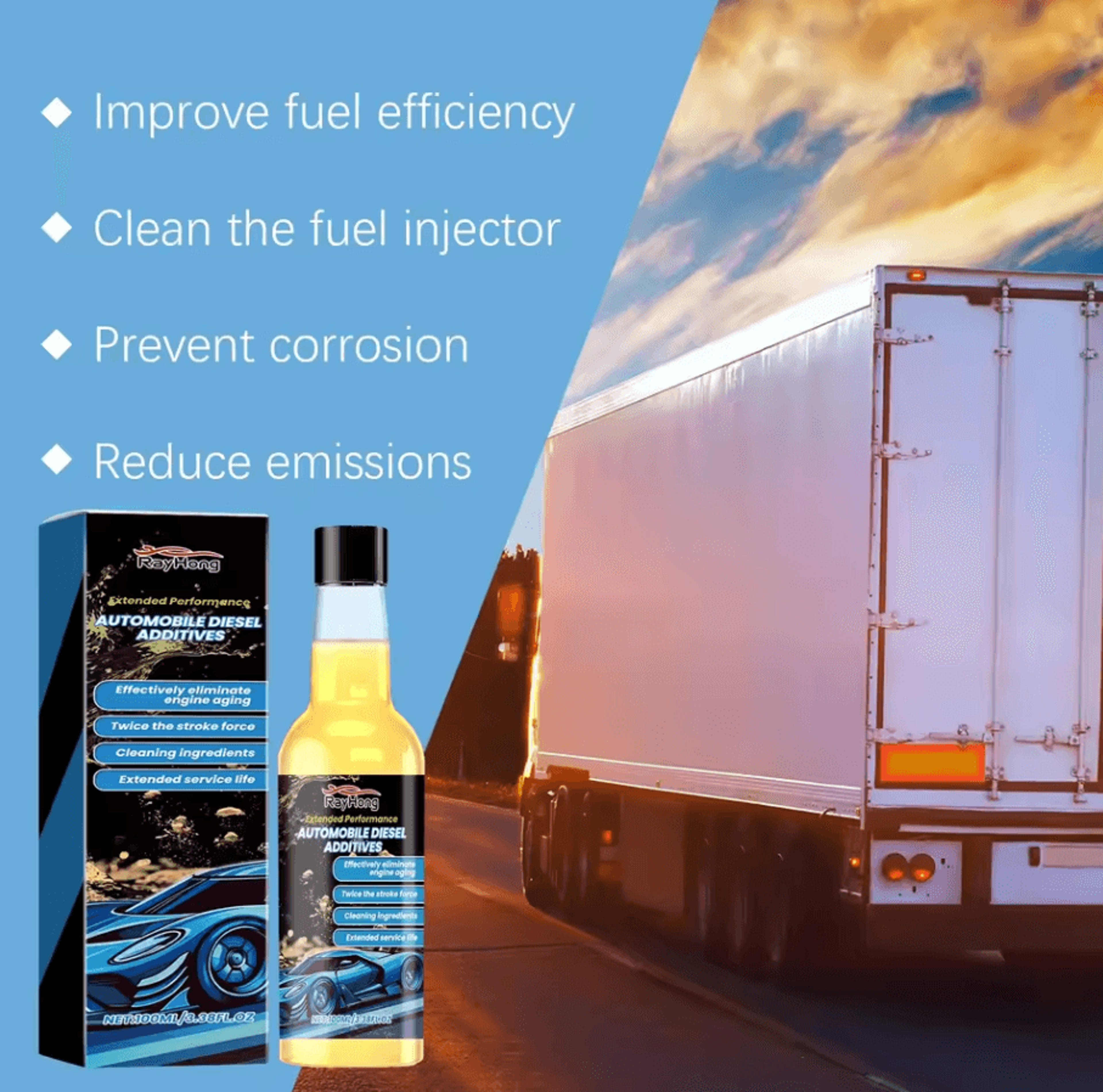100 Ml Diesel Fuel Additive Cleaner  Engine Performance Booster  Catalytic Converter Cleaning Solut 5
