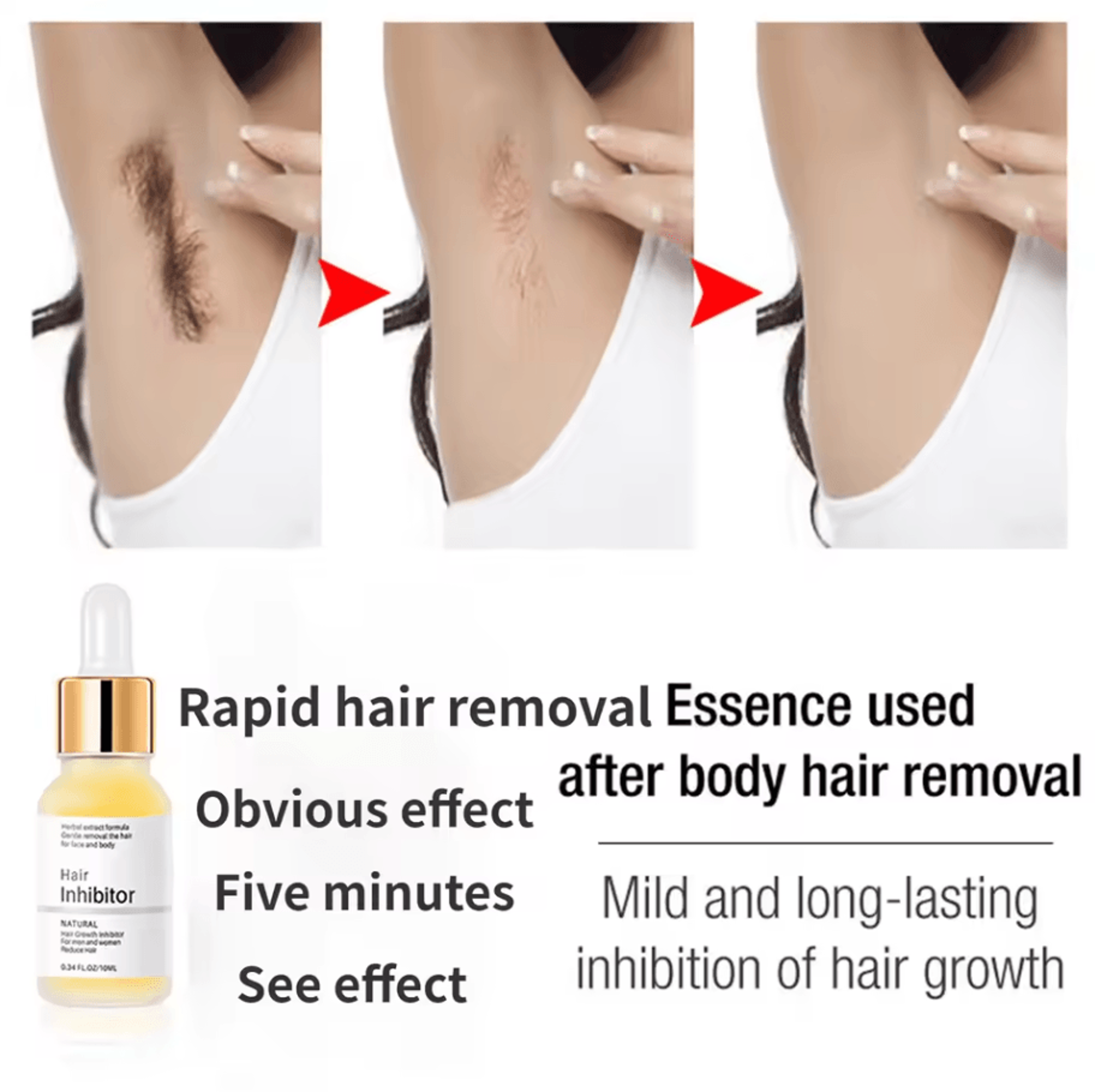 Painless Hair Remover Cream With Hair Growth Inhibition  Permanent Removal Inhibitor For Body Bikin 0