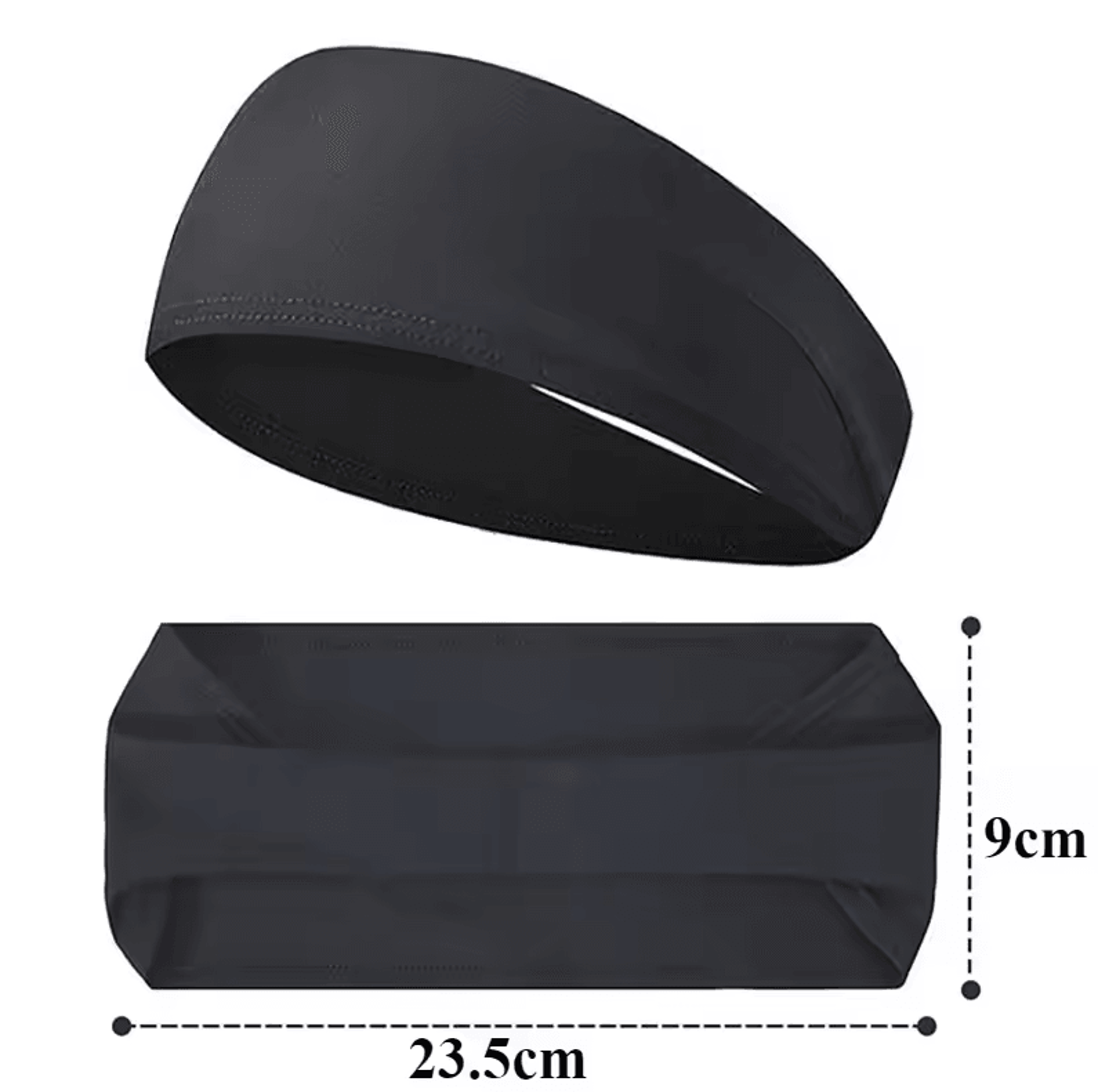 Sports SweatAbsorbent Headband  Elastic Satin Fitness Head Band For Men  Women 5