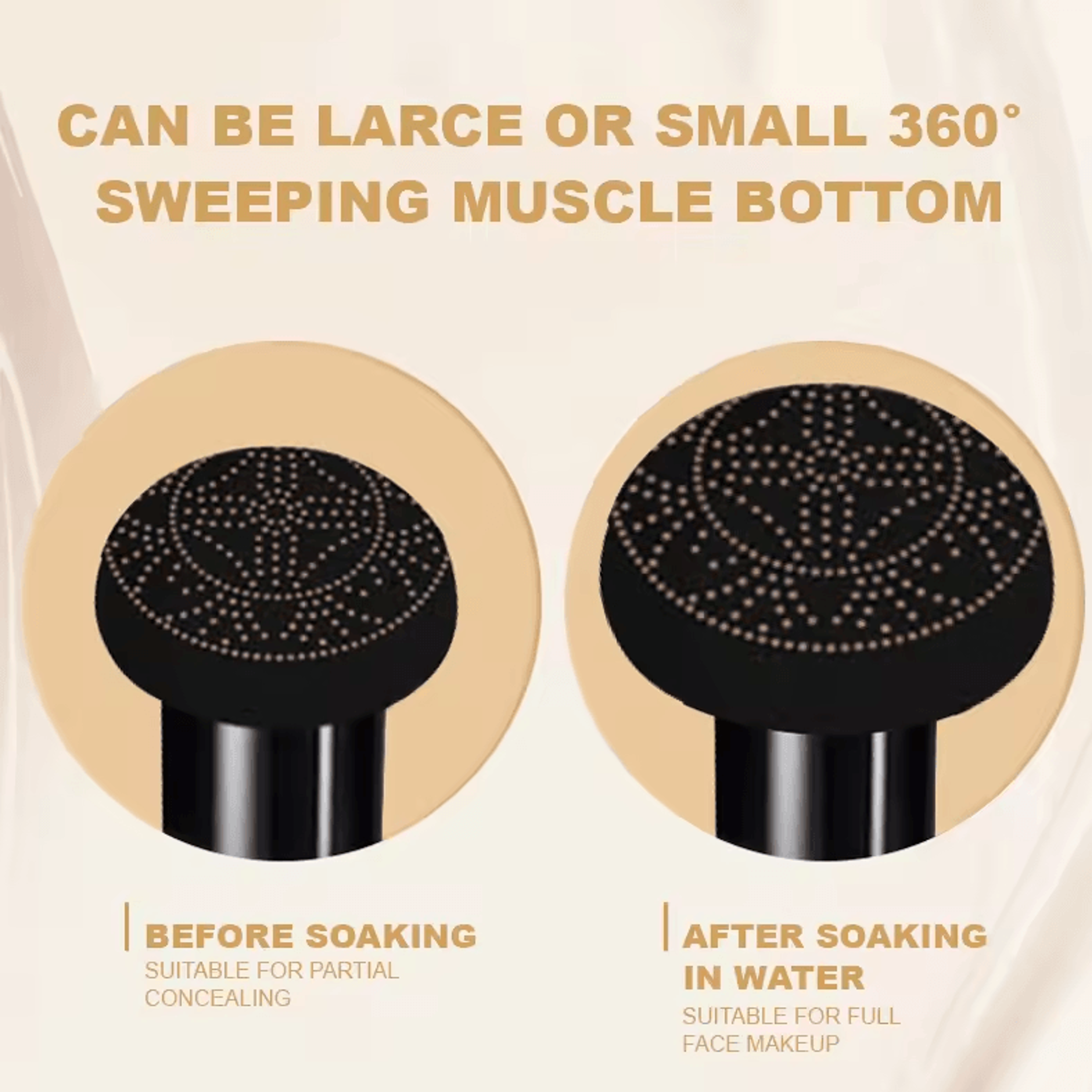 Ocheal BB Cream Air Cushion Compact  Makeup Foundation  Concealer With Mushroom Head Puff 2
