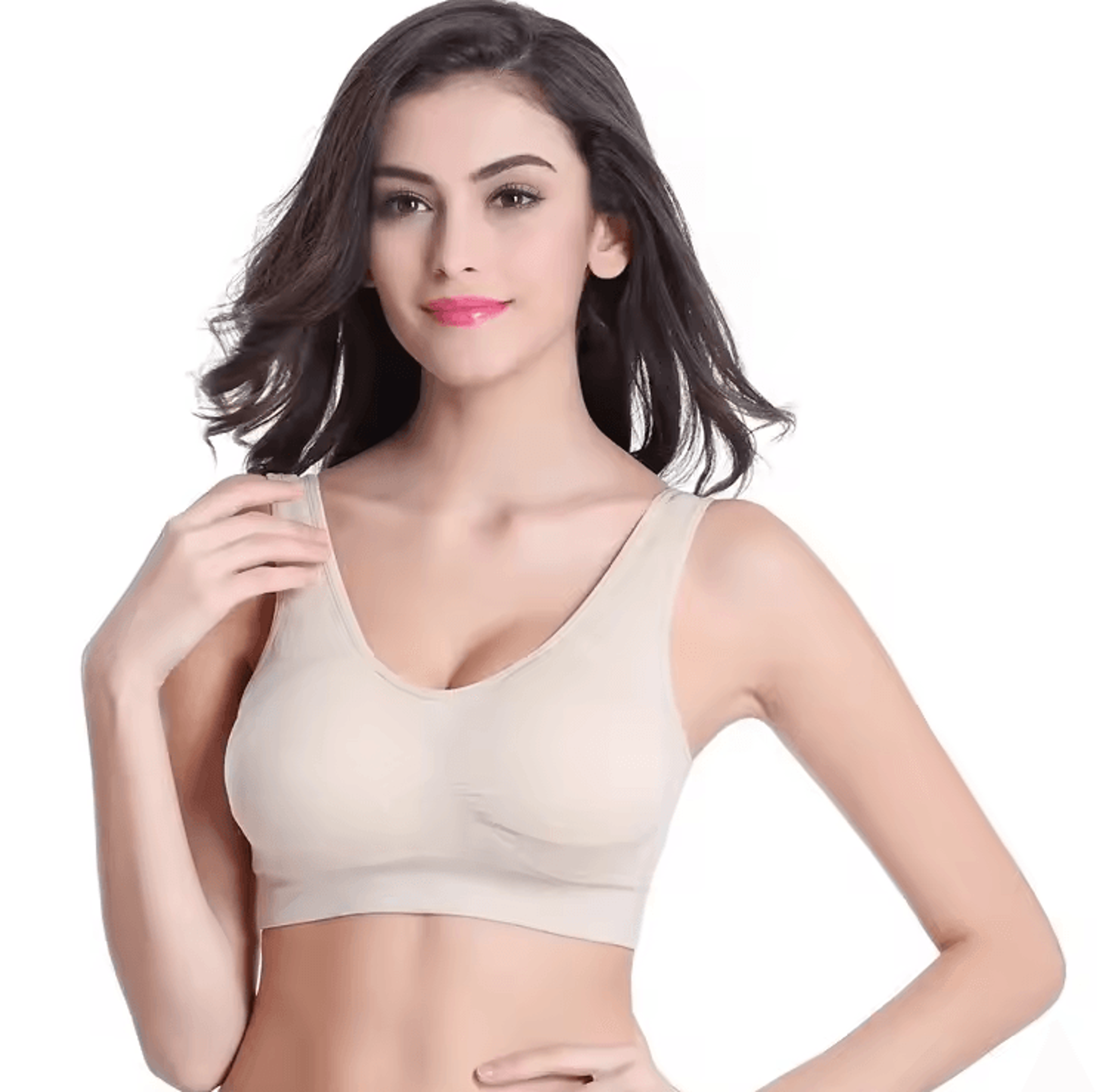 Womens Seamless Sports Bra  Breathable Yoga  Running Fitness Crop Top 6