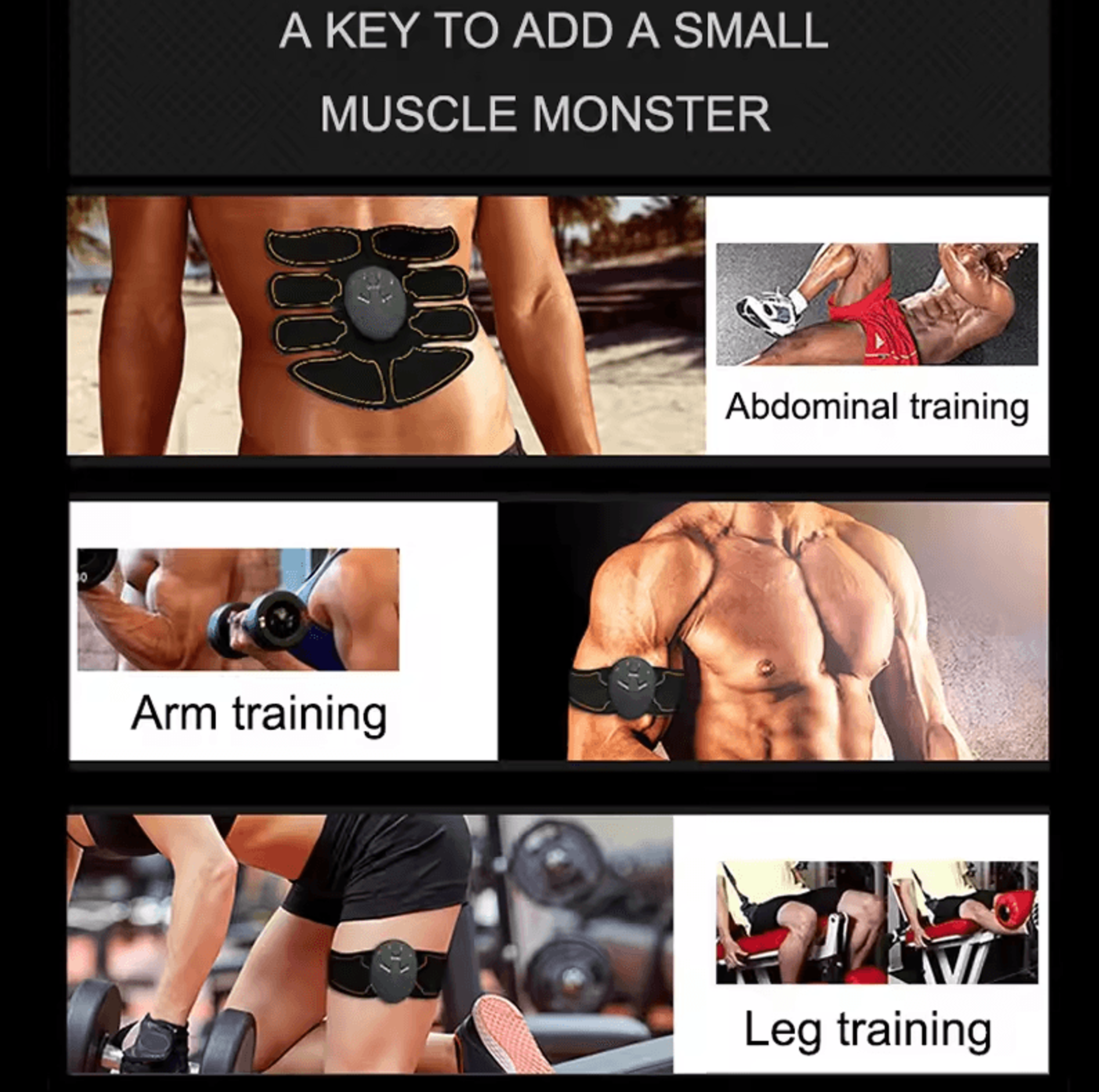 Wireless EMS Muscle Stimulator  Electric Hip Buttocks  Abdominal Fitness Trainer 2