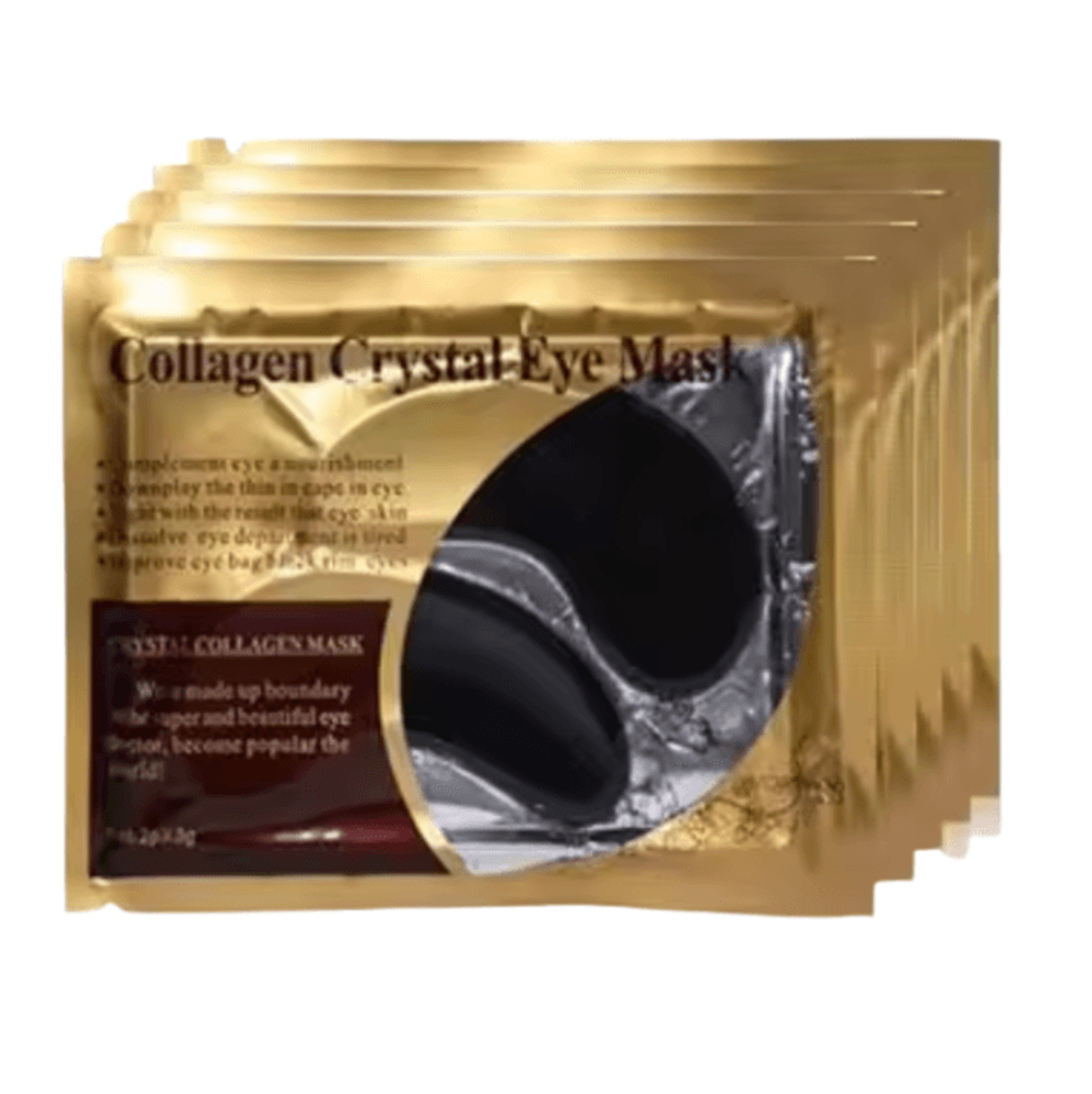 Gold Collagen Crystal Eye Mask 20 Pcs  10 Pairs  Firming  Moisturizing Nourishing UnderEye Skincare 6