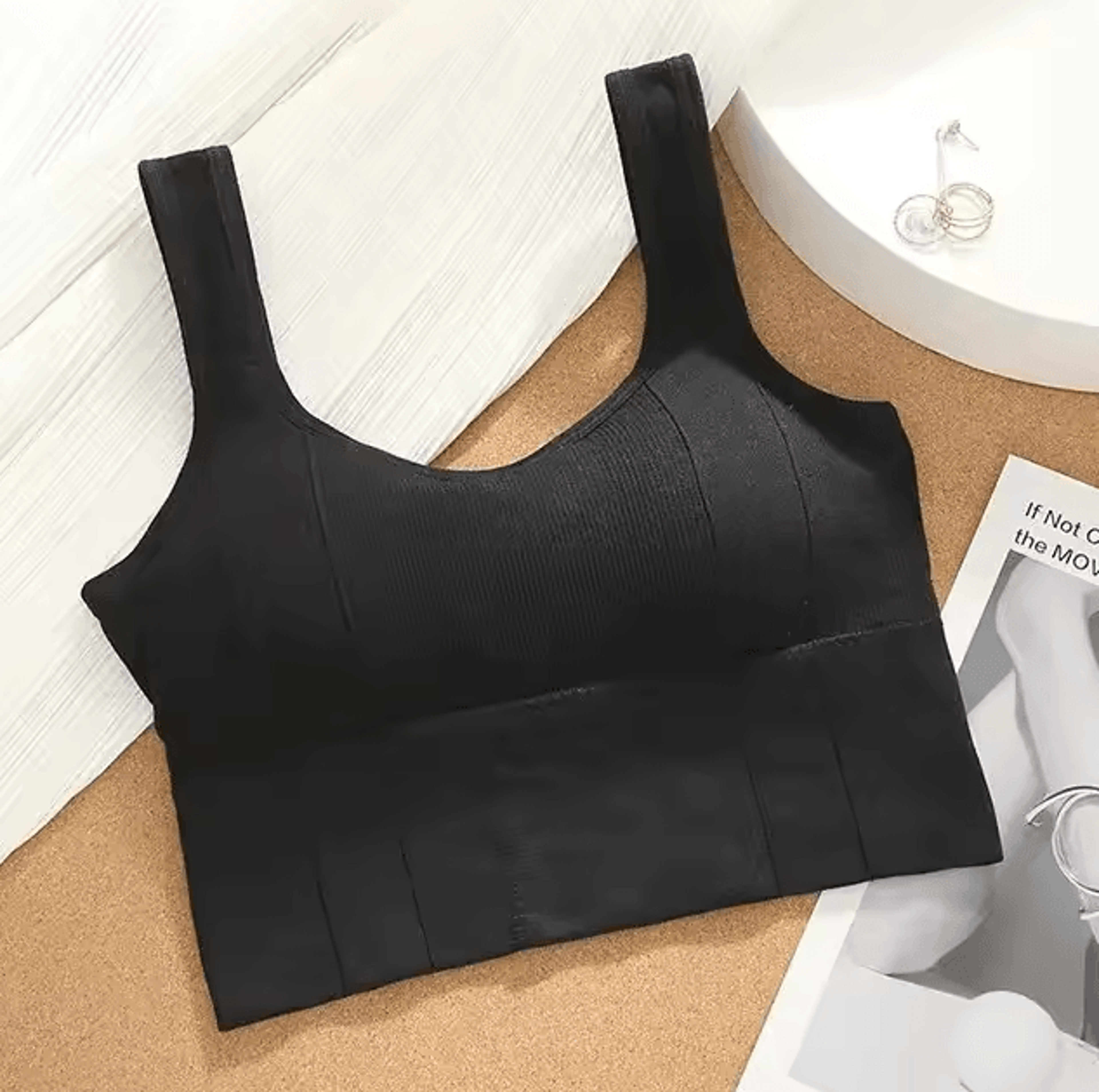 Breathable Sports Bra Seamless Yoga AntiSweat Fitness Top With PushUp Support 10