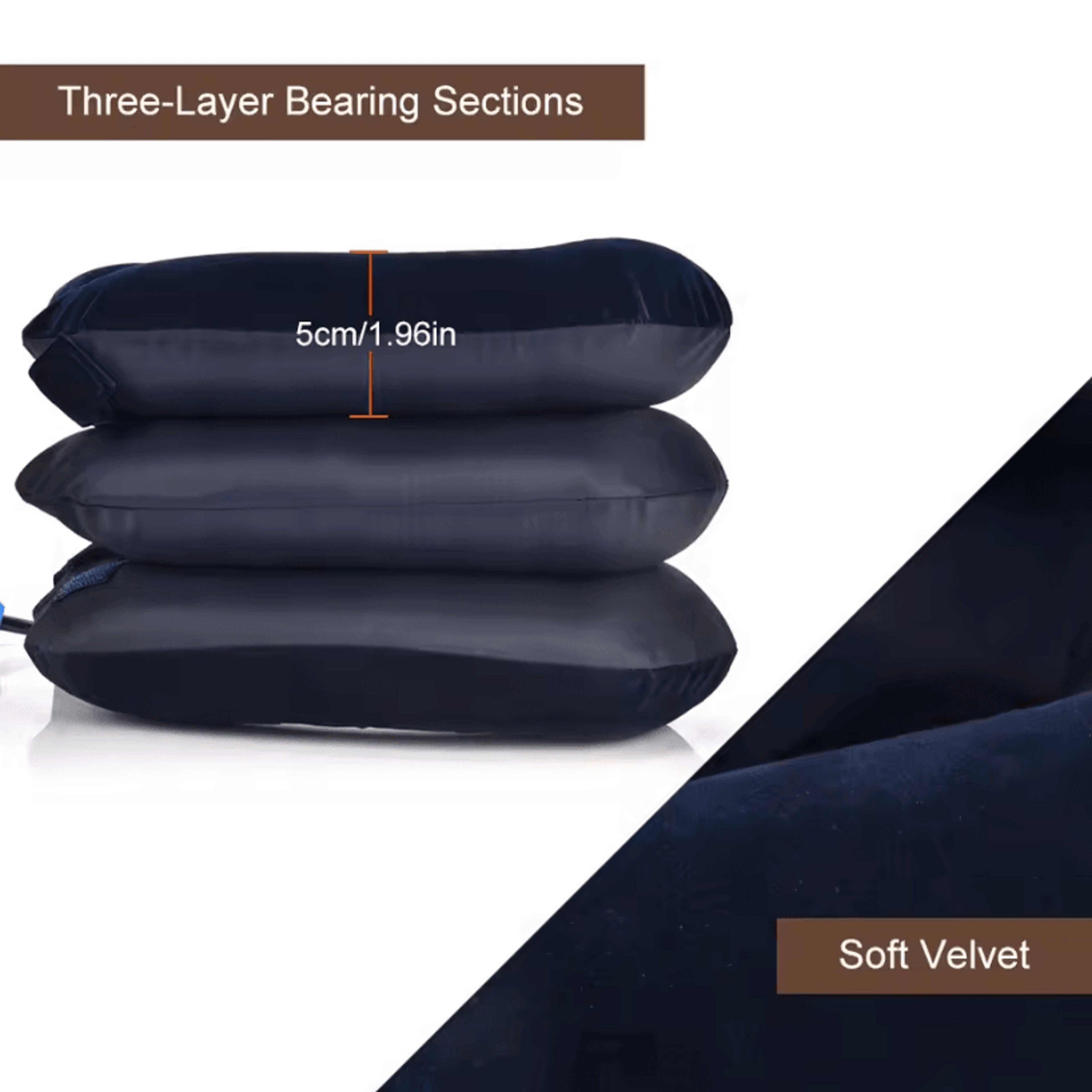 Inflatable Neck Collar Pillow For Cervical Posture Correction And Pain Relief 3