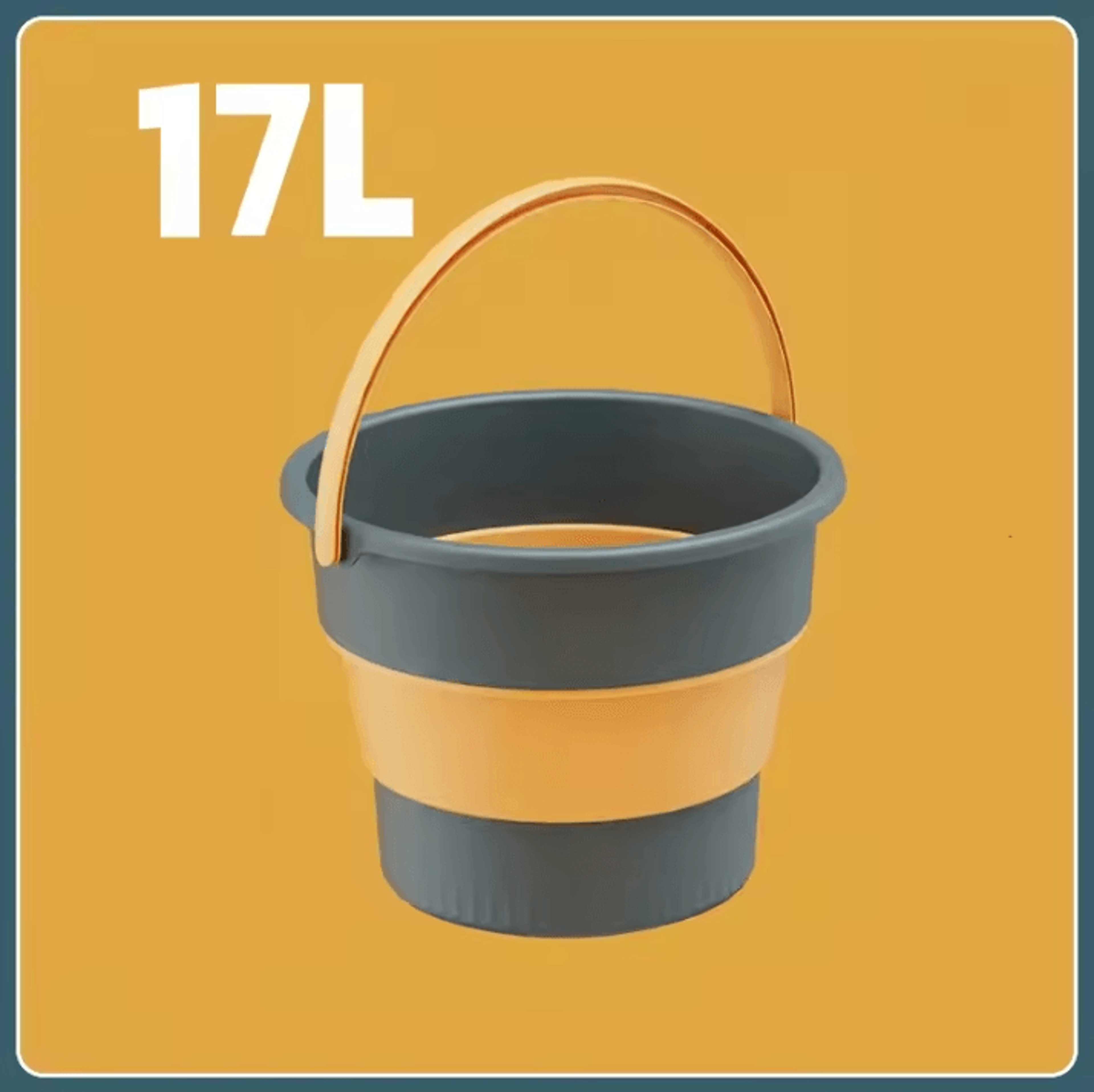 Collapsible Silicone Folding Bucket With Lid  51017L Portable Water Bucket For Camping Fishing  Car 11