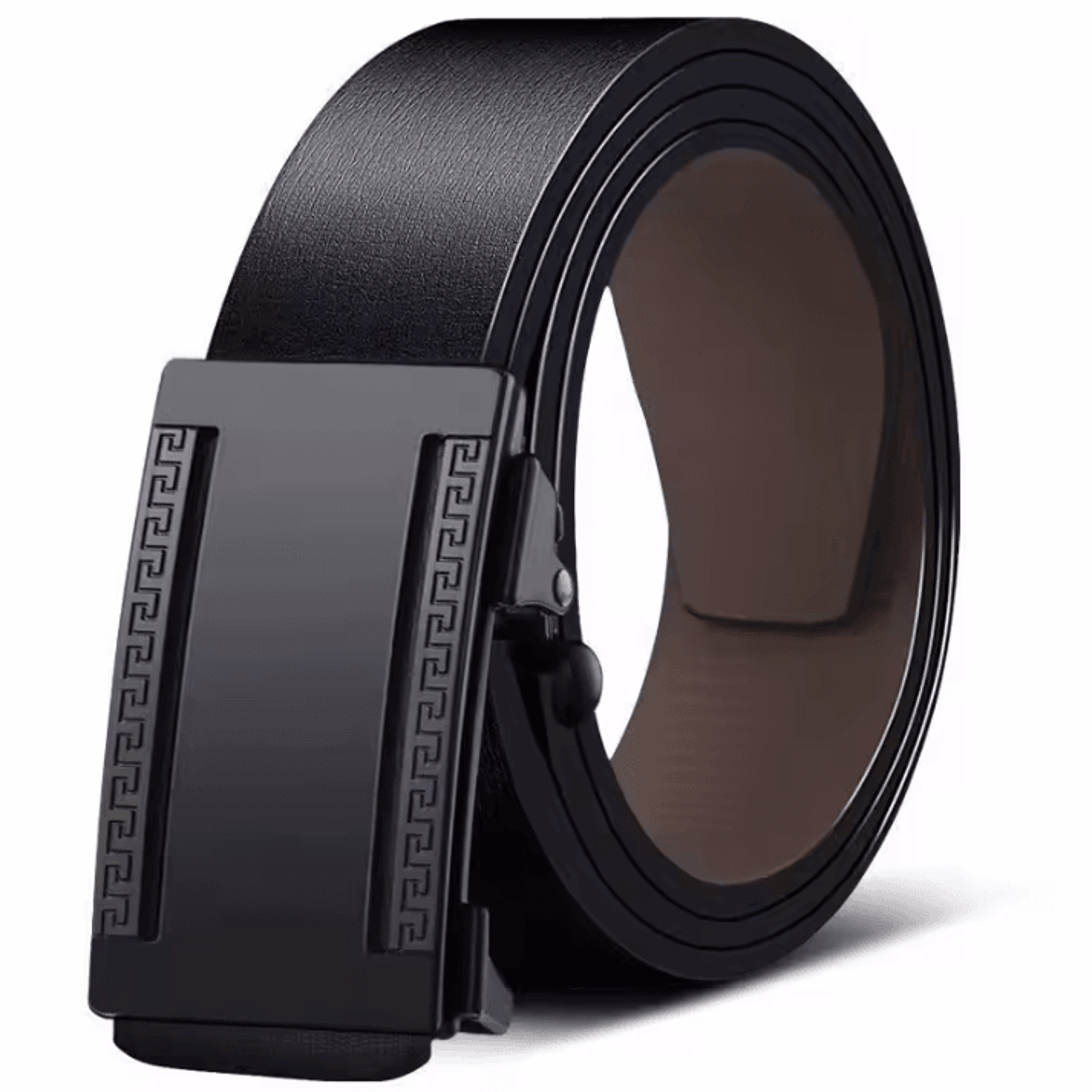 Luxury Genuine Leather Belt For Men  Quality Mens Automatic Buckle Belt With Metal Strap 6