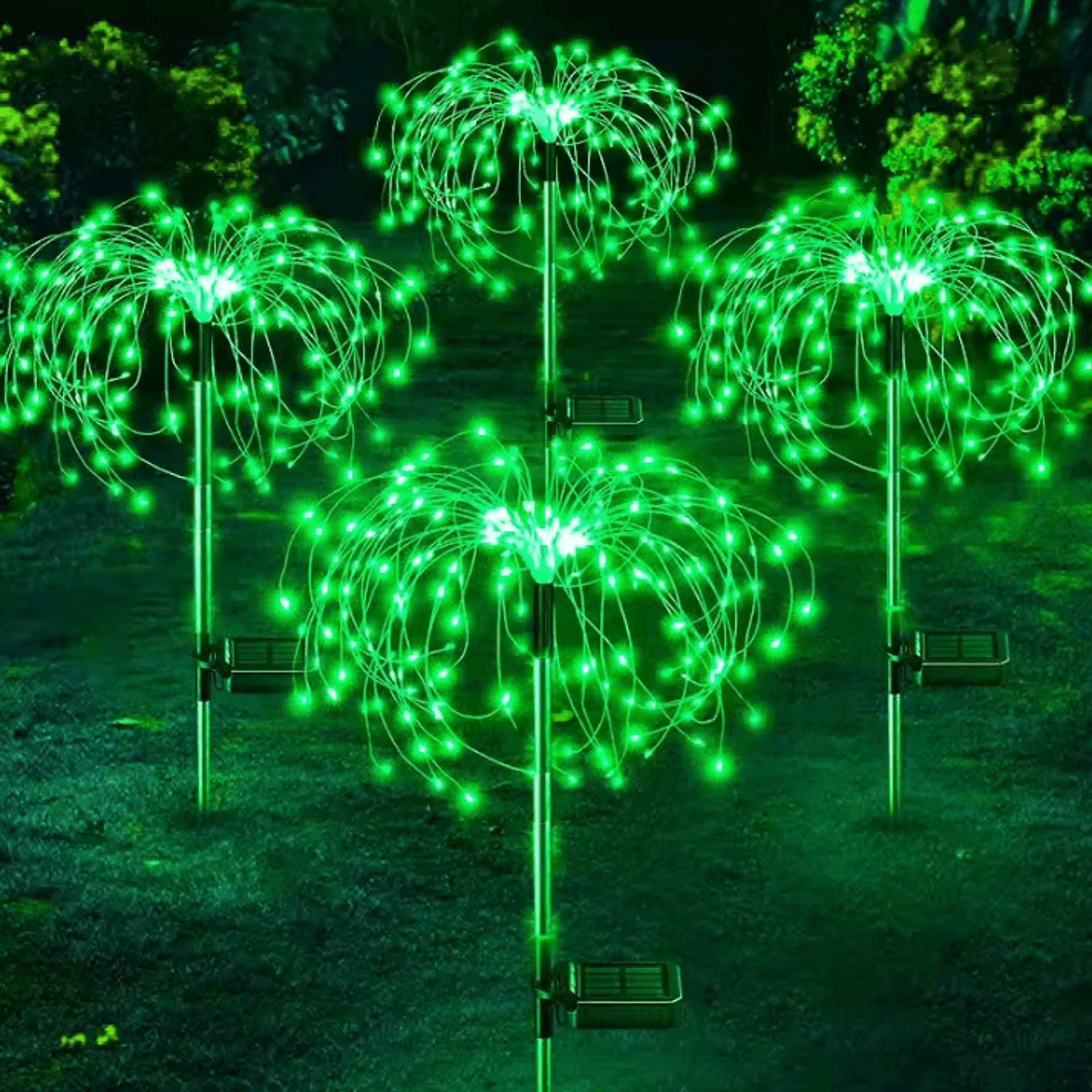 LED Solar Firework Garden Lights  Waterproof Outdoor Fairy Dandelion Lawn Decoration Lamp 9