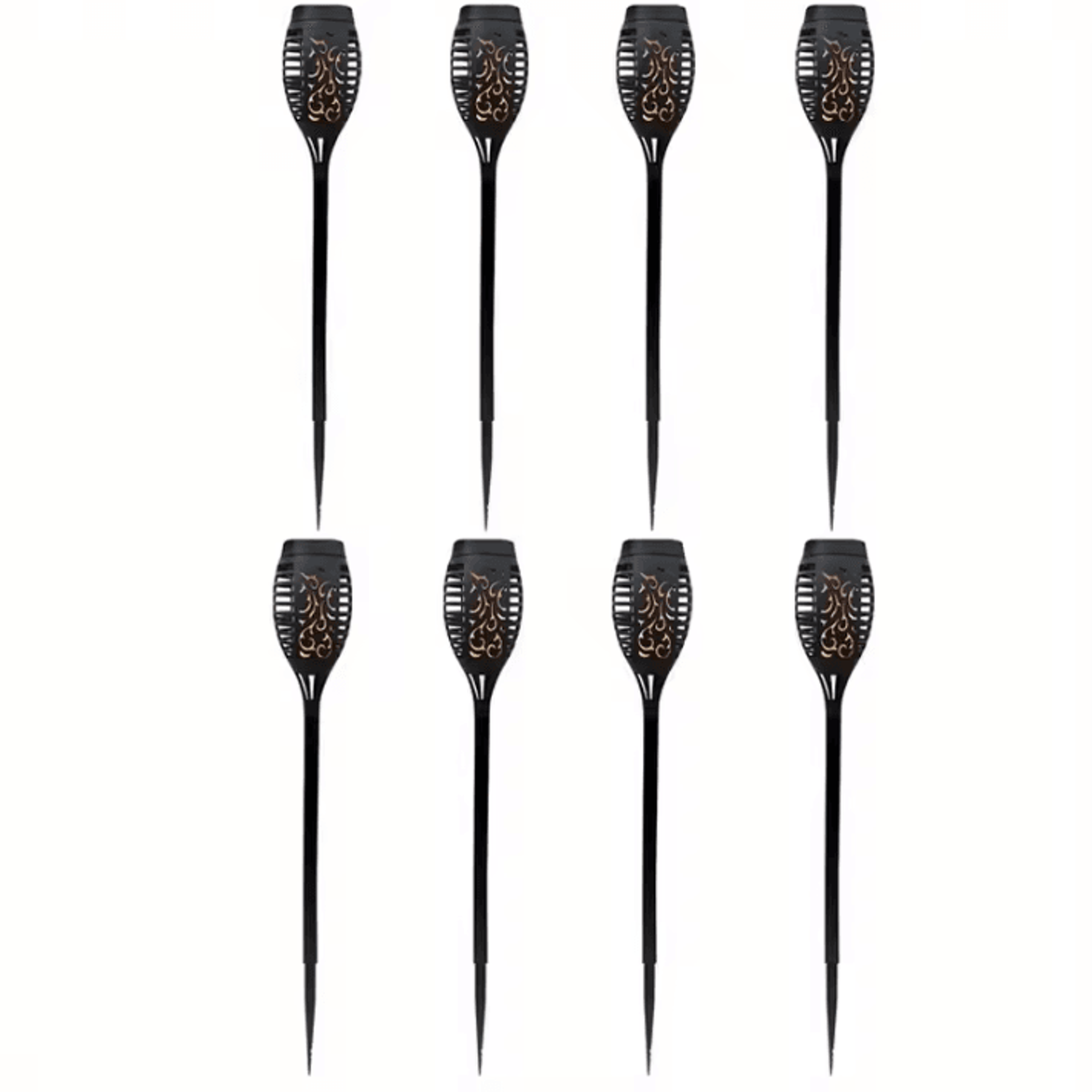 12LED Solar Flame Torch Lights  Waterproof Flickering Garden  Pathway Outdoor Solar Lamps 10