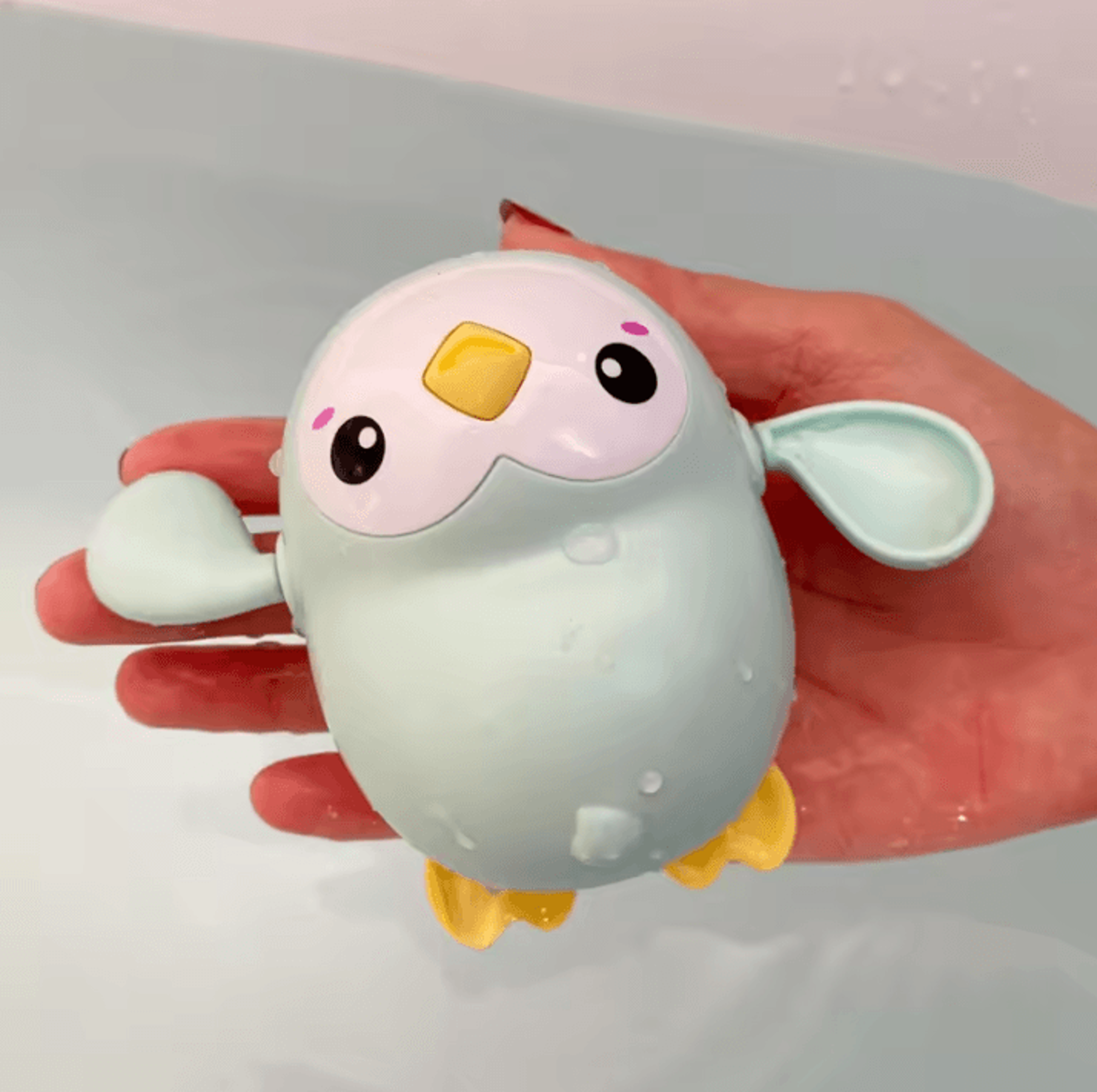 Cute Baby Bathing Toy Set  Duck Penguin And Egg Water Spray Sprinkler Toys For Kids 17