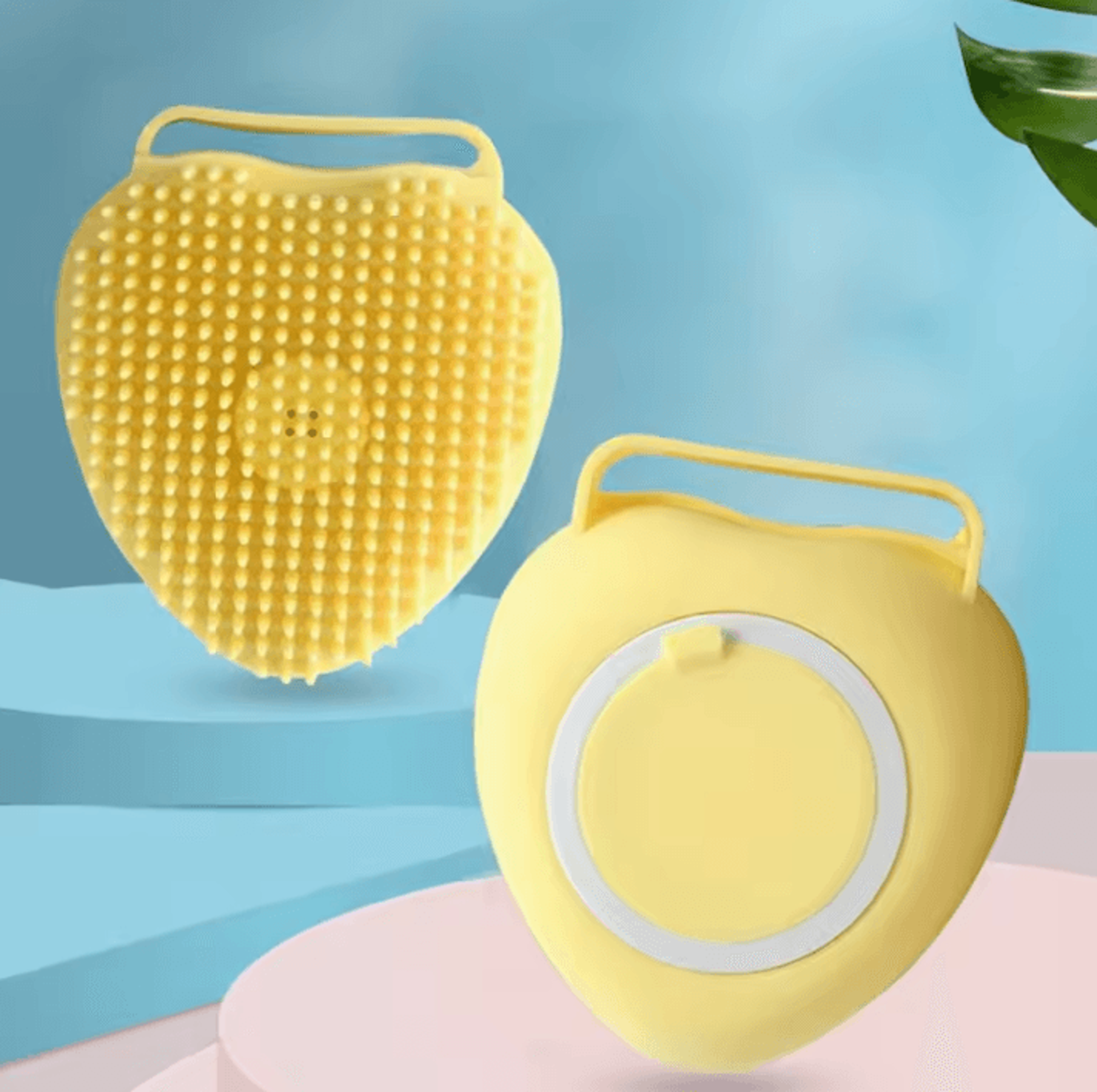 Silicone Pet Bathing  Massage Gloves  Soft Safety Grooming Brush For Dogs  Cats 2