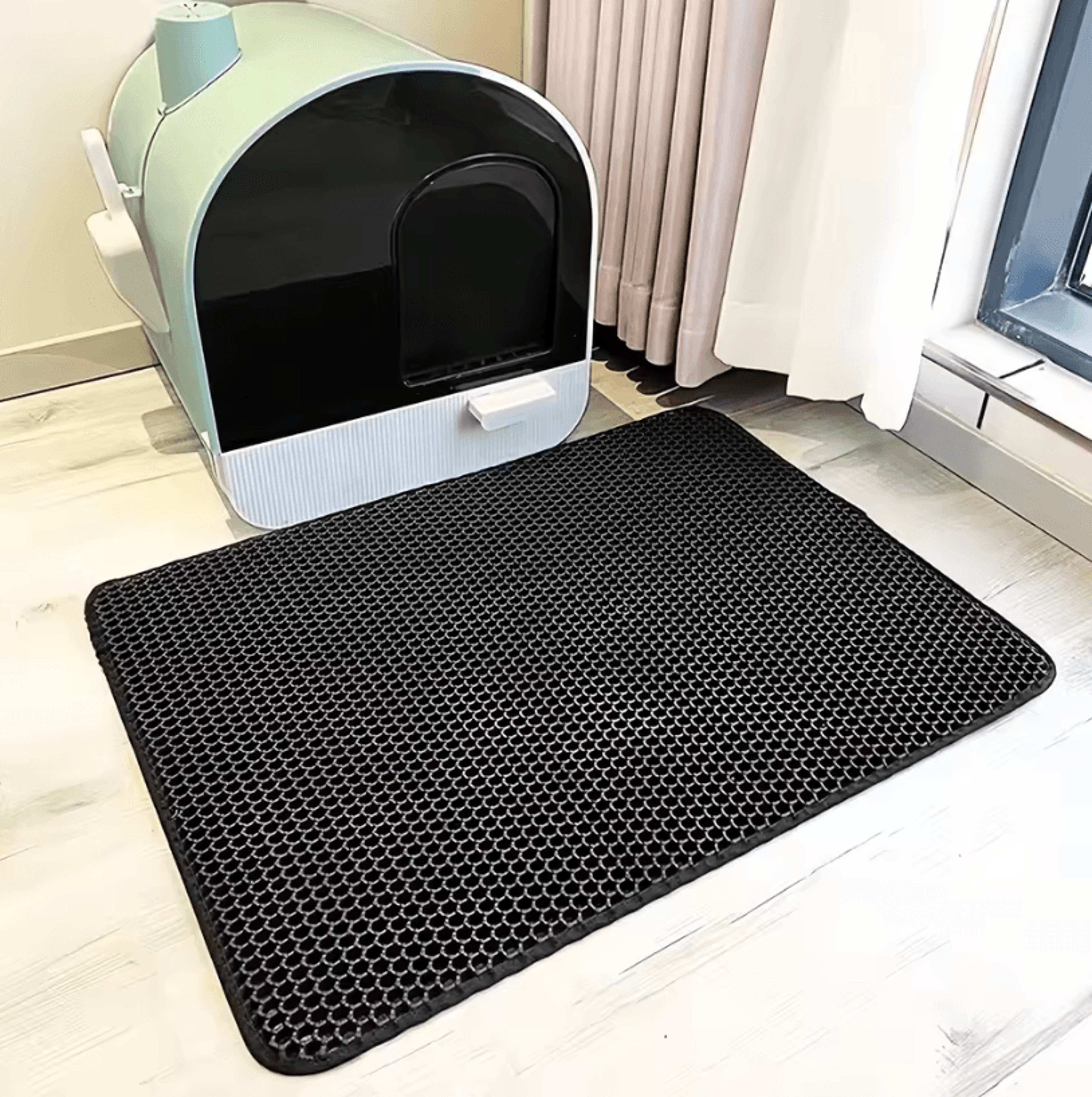 Large Waterproof EVA Cat Litter Mat  Double Layer Pet Toilet  Litter Box Catcher Mat 7
