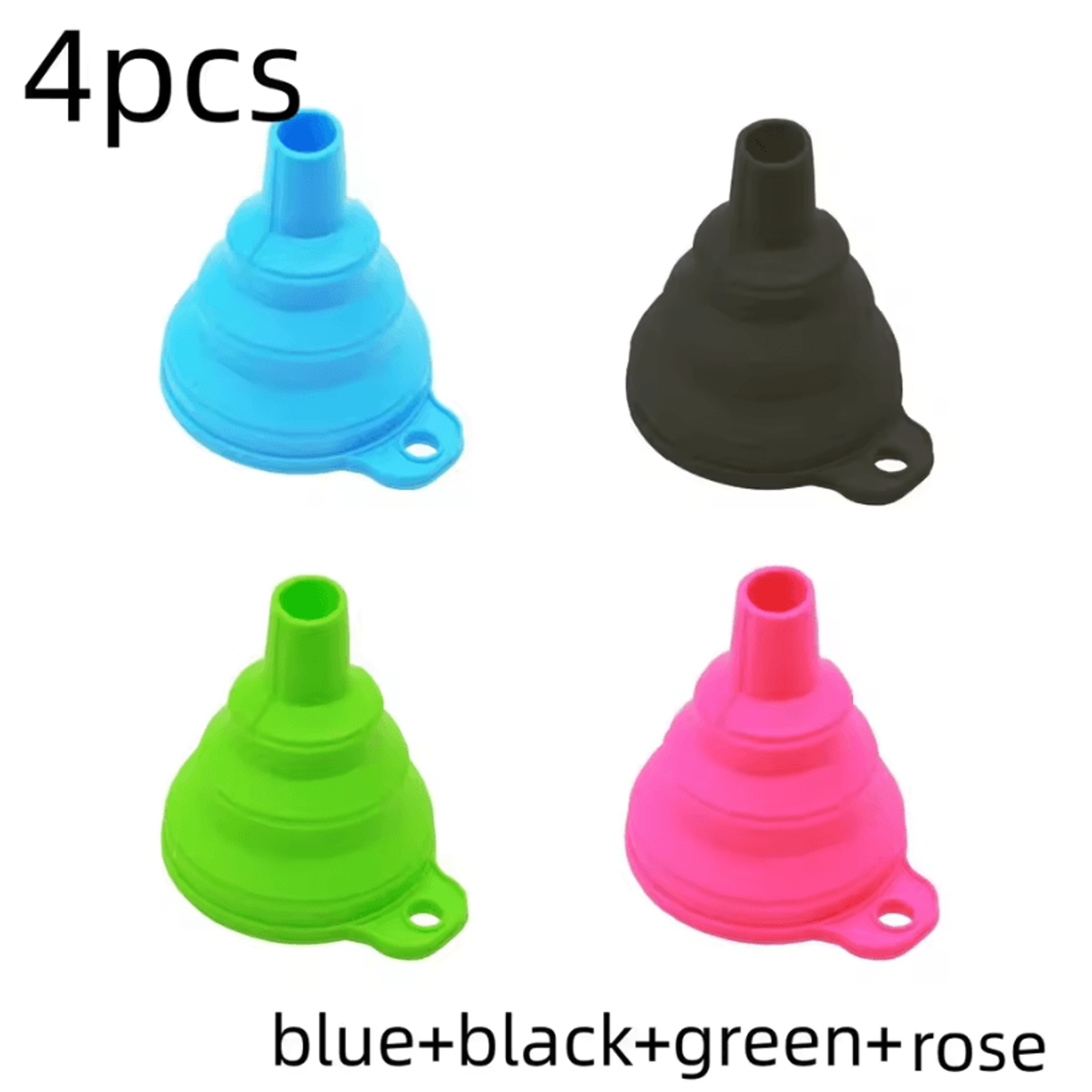 Mini Silicone Collapsible Funnel  Mini Foldable Funnel For Portable Kitchen Funnel Use Fuel Oil Bee 13