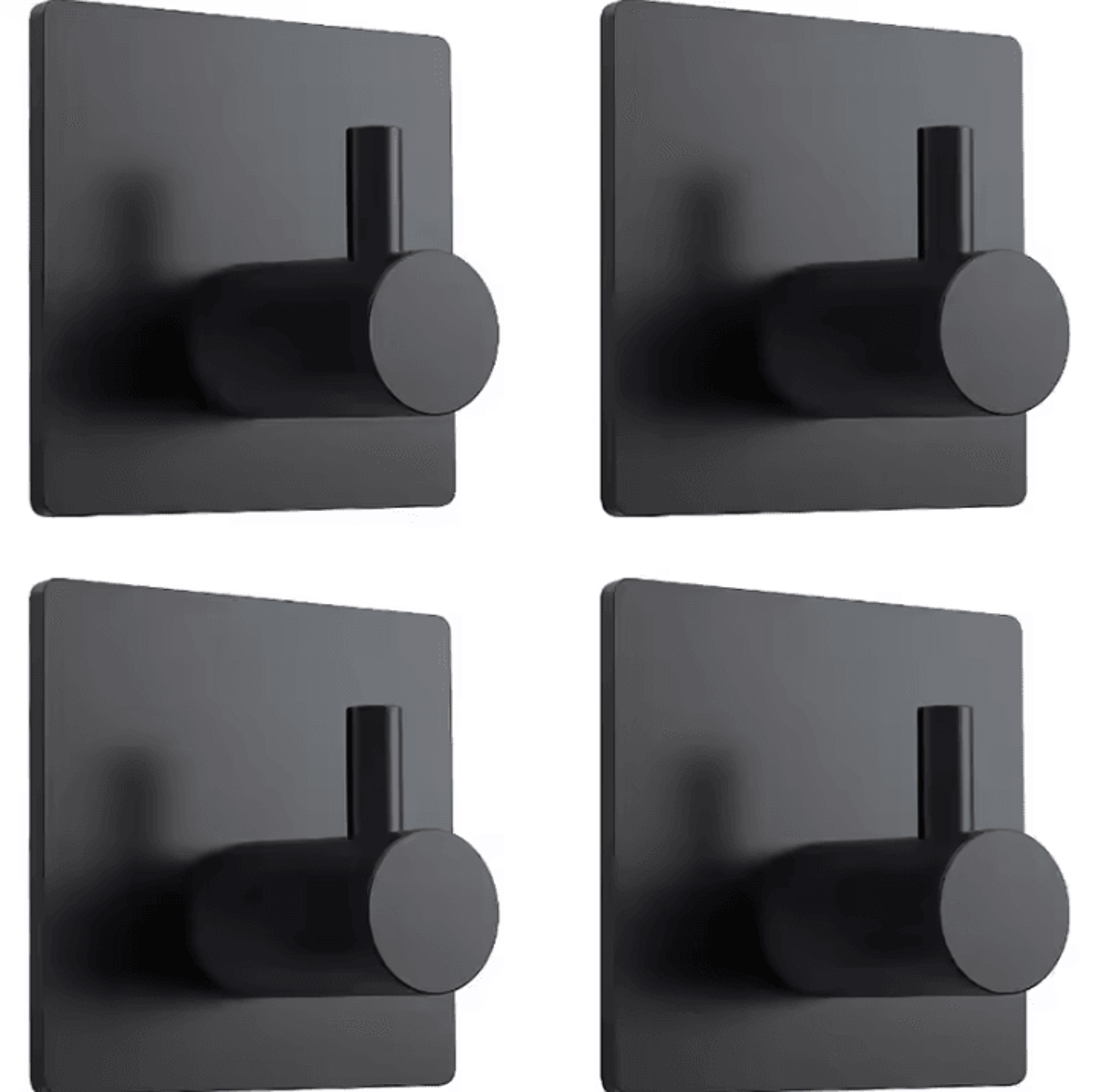 4 Pcs Stainless Steel Wall Hooks  Adhesive Bathroom Robe Hooks  MultiPurpose Hanger Hooks For Towel 3