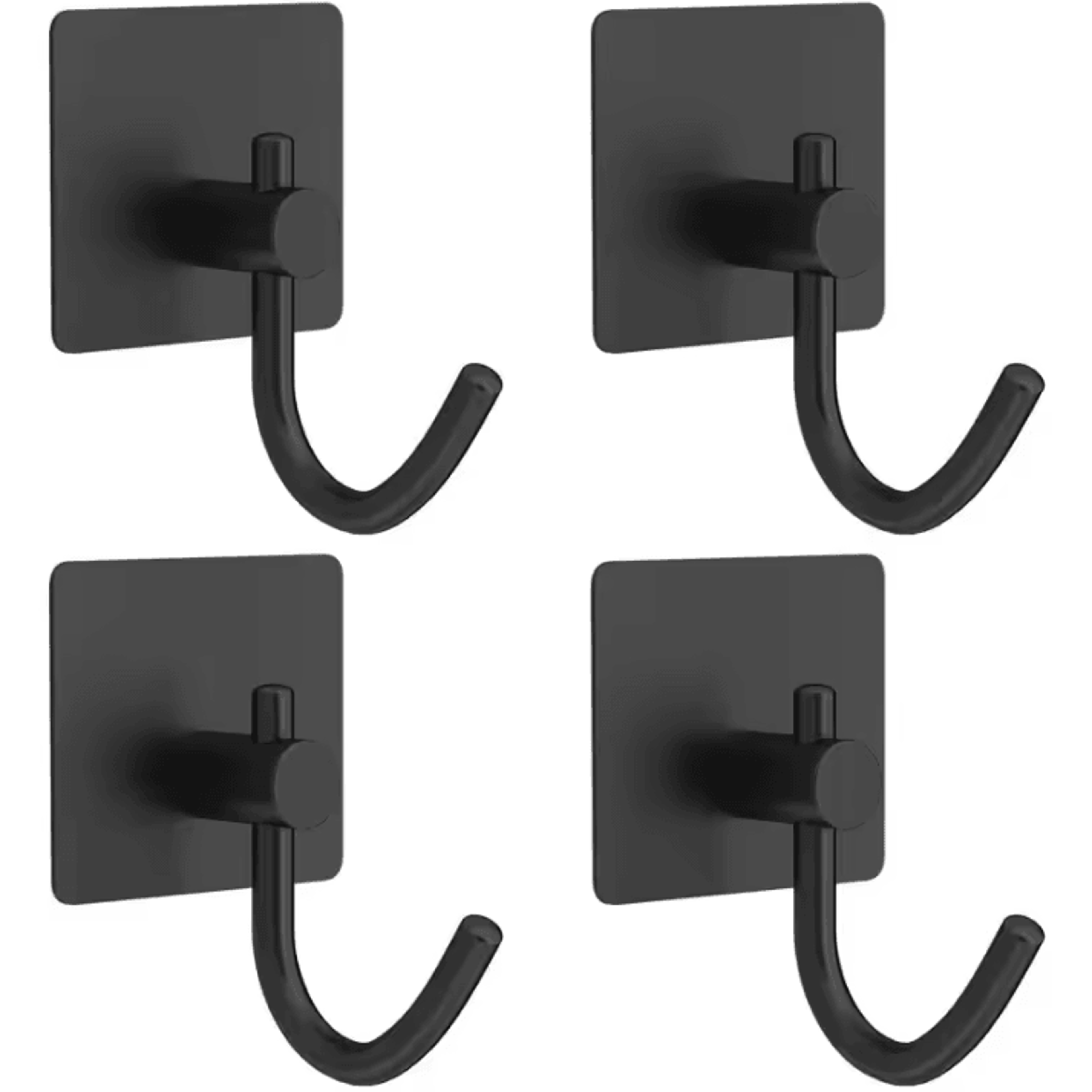 4 Pcs Stainless Steel Wall Hooks  Adhesive Bathroom Robe Hooks  MultiPurpose Hanger Hooks For Towel 7