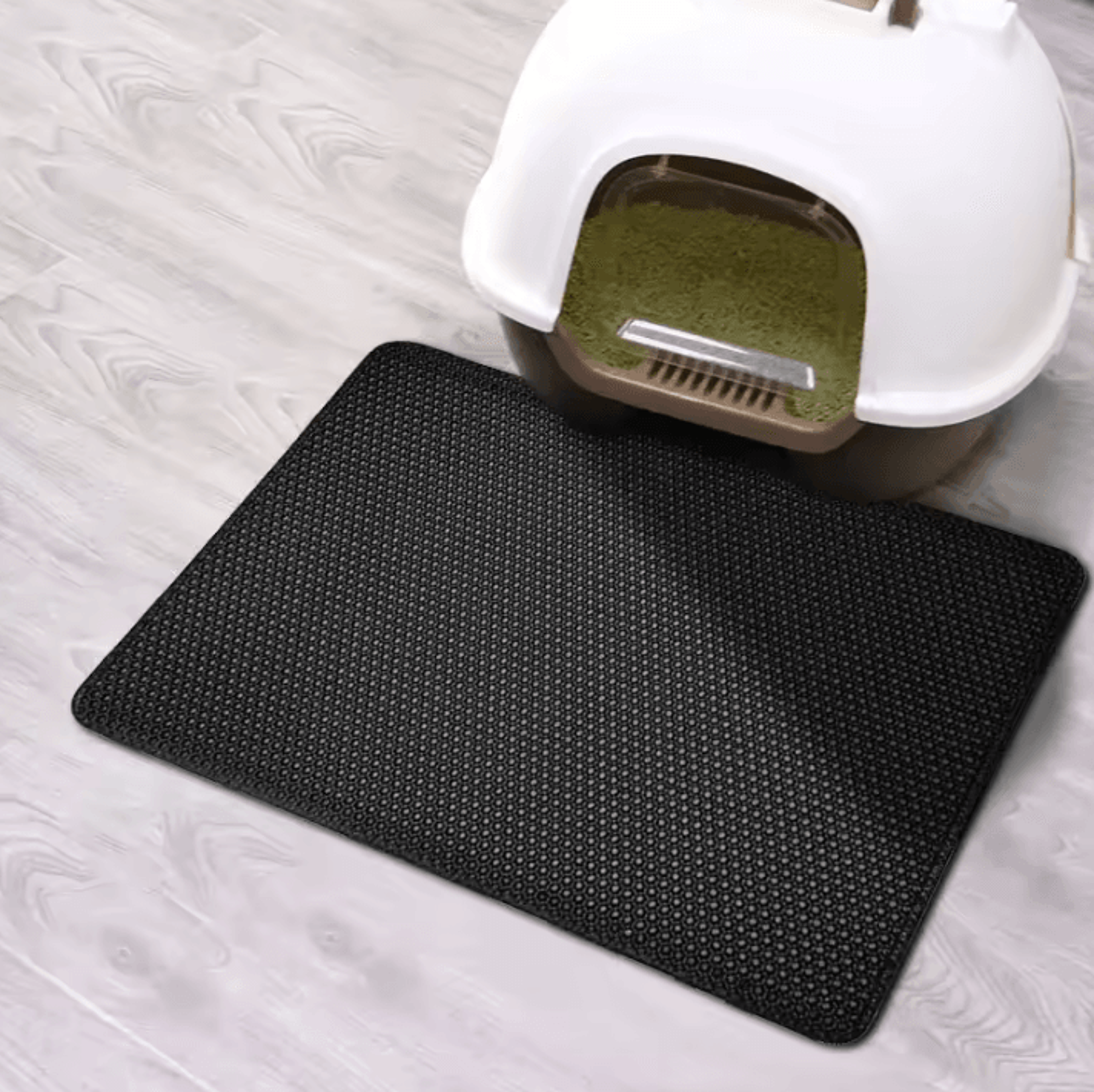Cat Litter Mat  Double Layer Waterproof Pet Pad With NonSlip Sand Catcher Washable Clean Mat 7