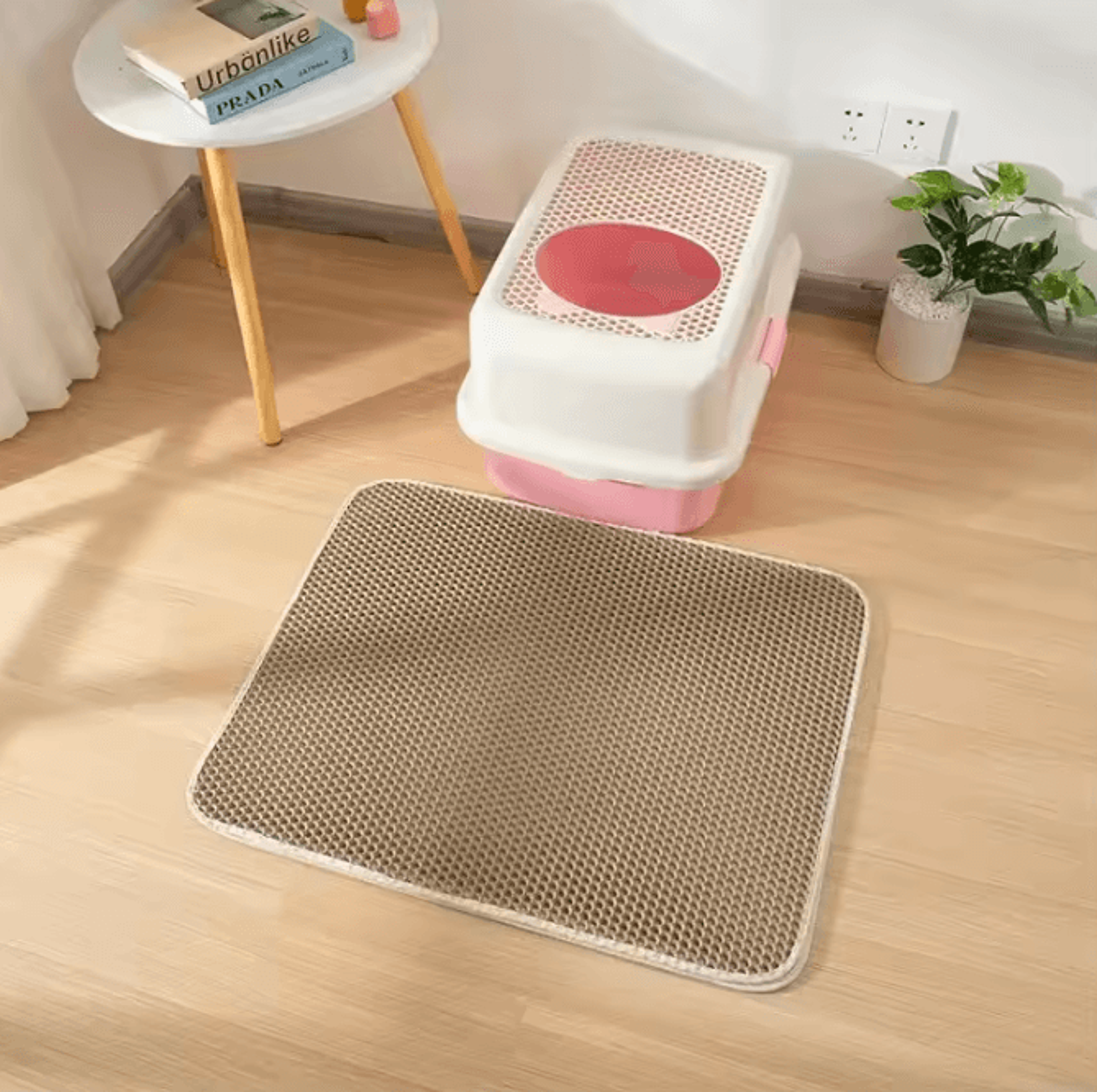 Cat Litter Mat  Double Layer Waterproof Pet Pad With NonSlip Sand Catcher Washable Clean Mat 8