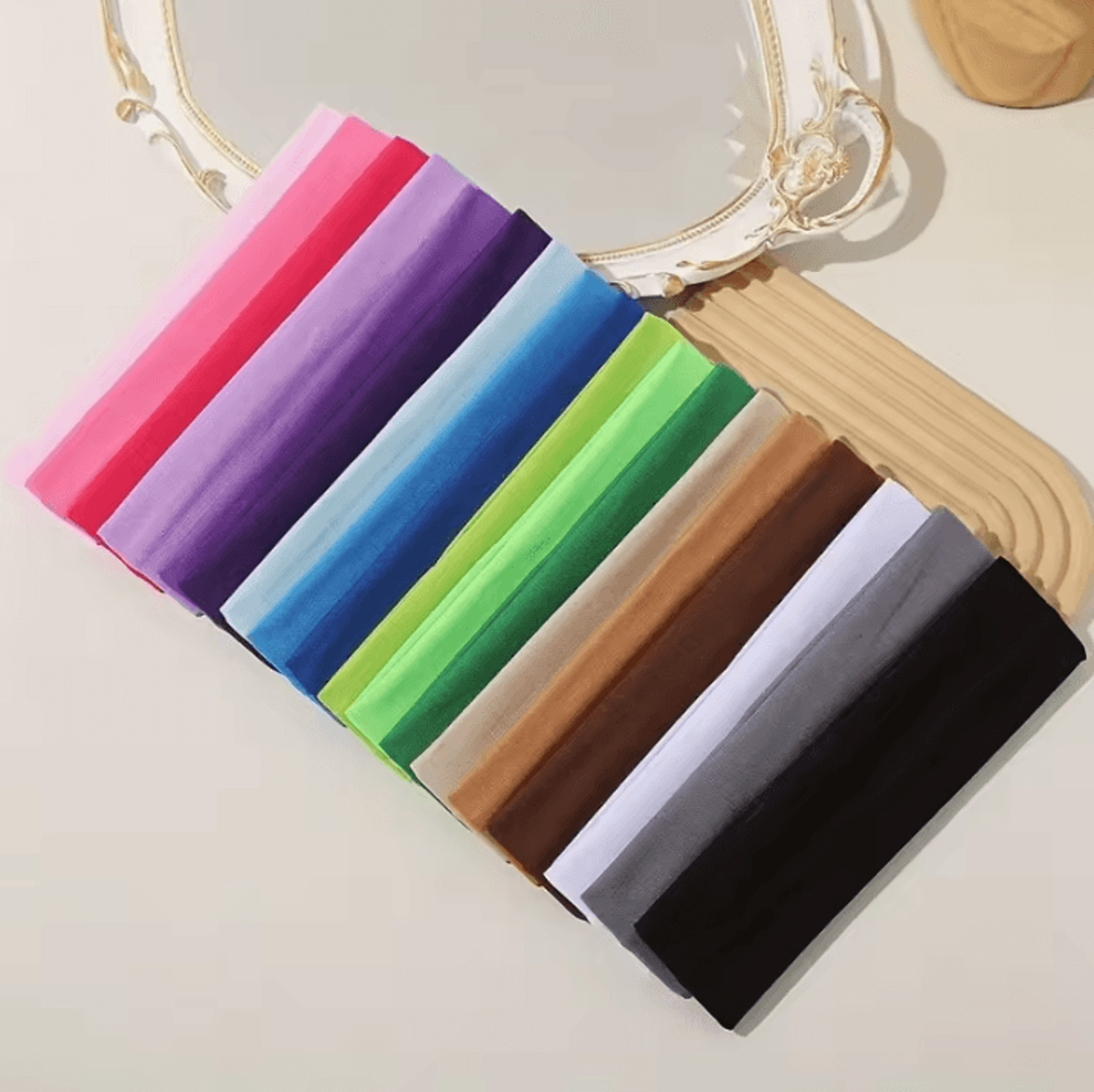 Elastic Fashion Headbands And Elastic Hair Bands Knitted Sports Hair Band For Running Fitness Yoga  2